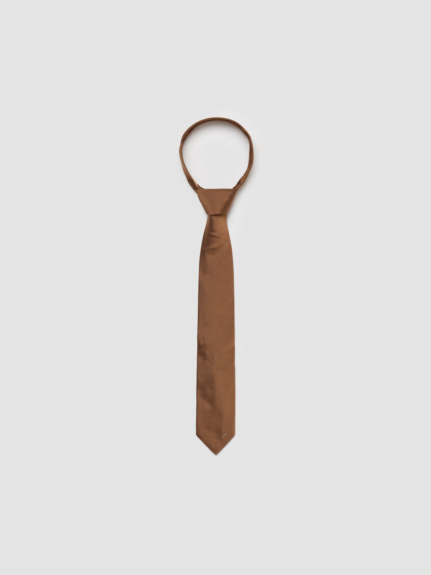 Silk Tie in Caramel