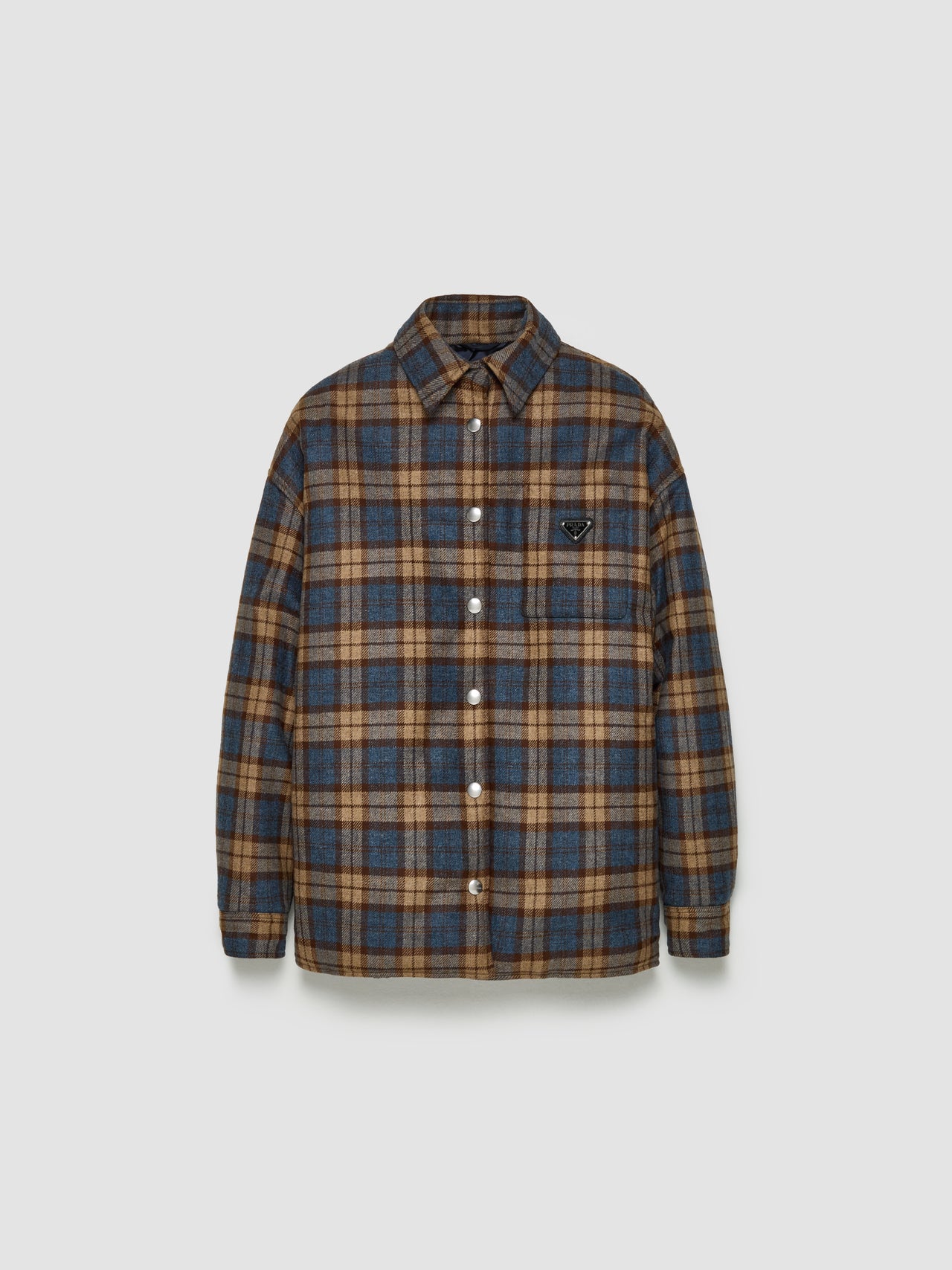 Checked Jacket in Tobacco