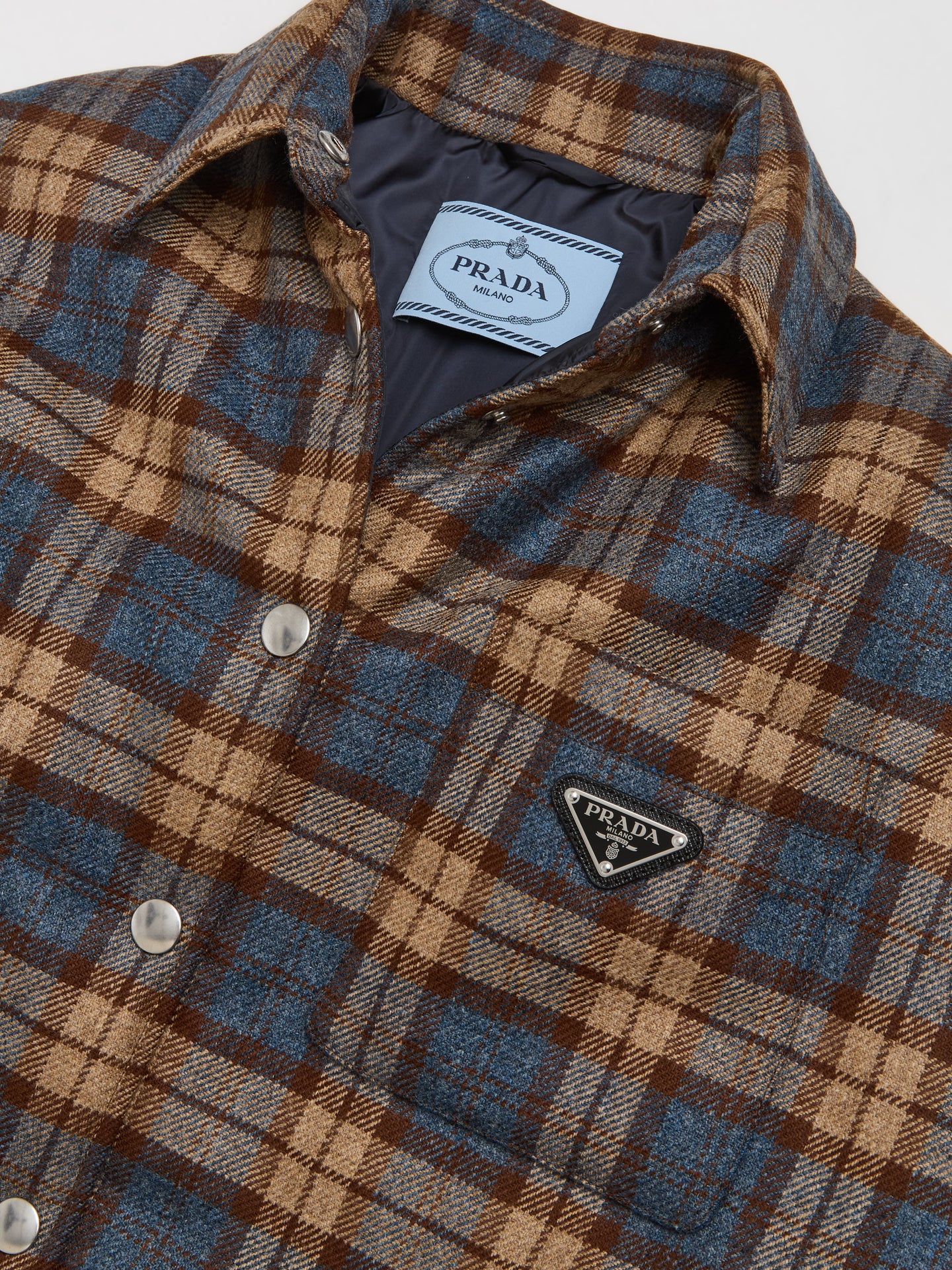 Checked Jacket in Tobacco