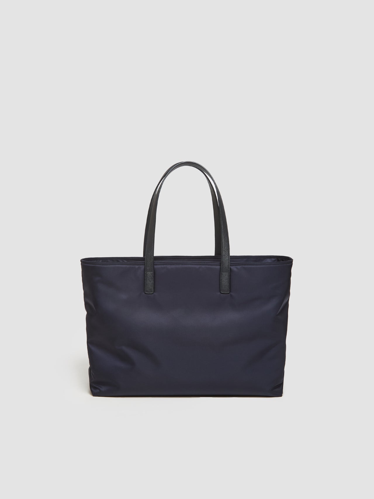 Re-Edition 1978 Large Tote Bag in Re-Nylon and Saffiano Leather in Navy