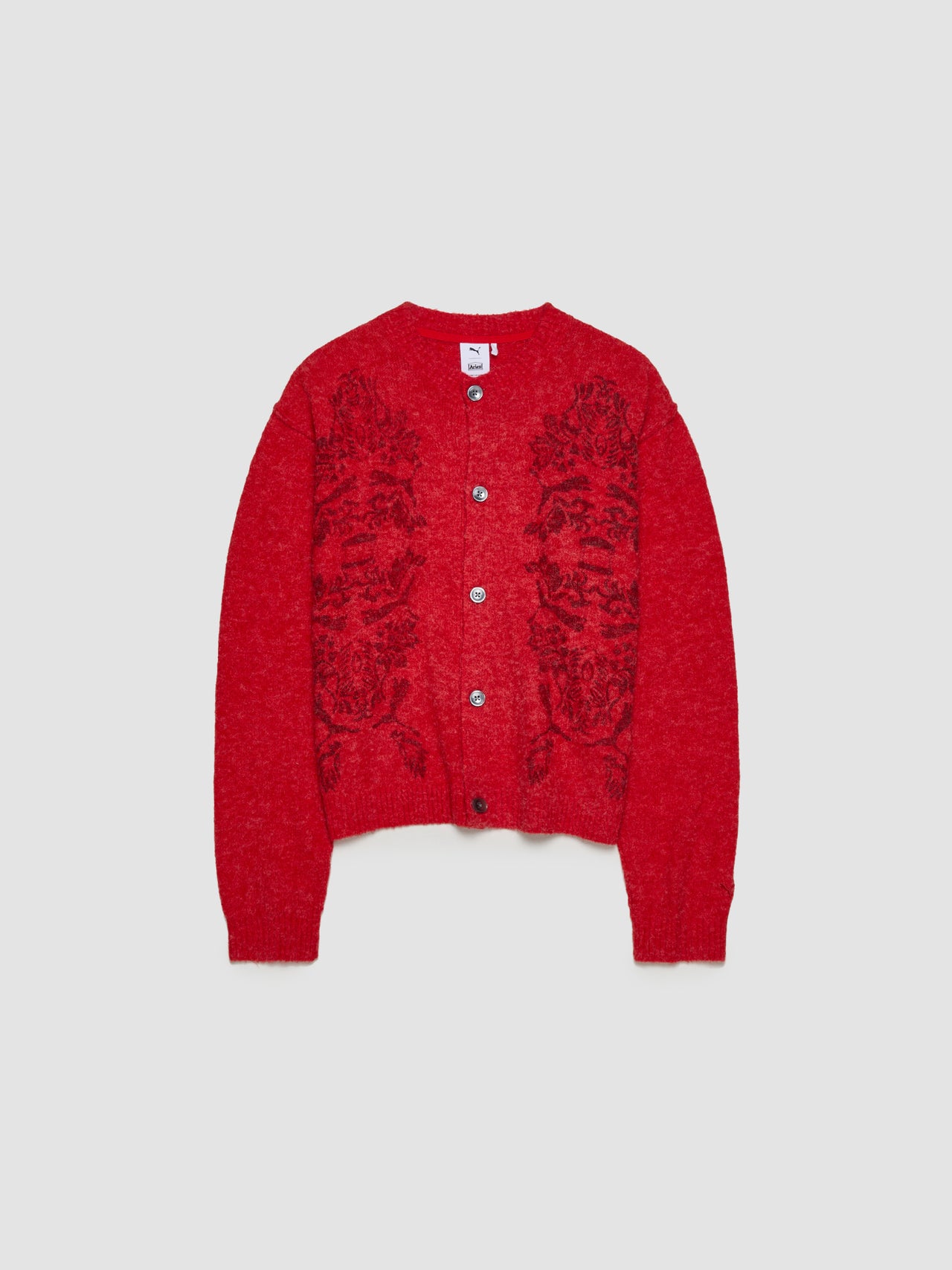 x ARIES Knitted Cardigan in Red