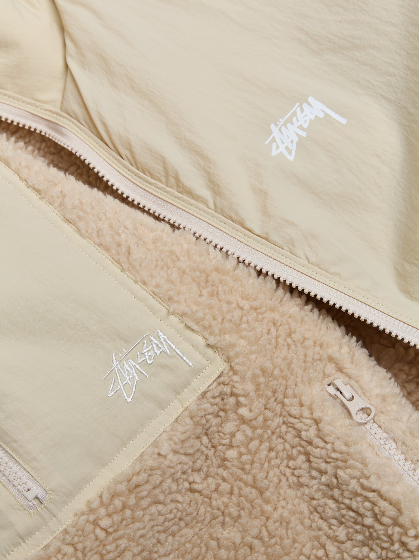 Sherpa Reversible Jacket in Natural