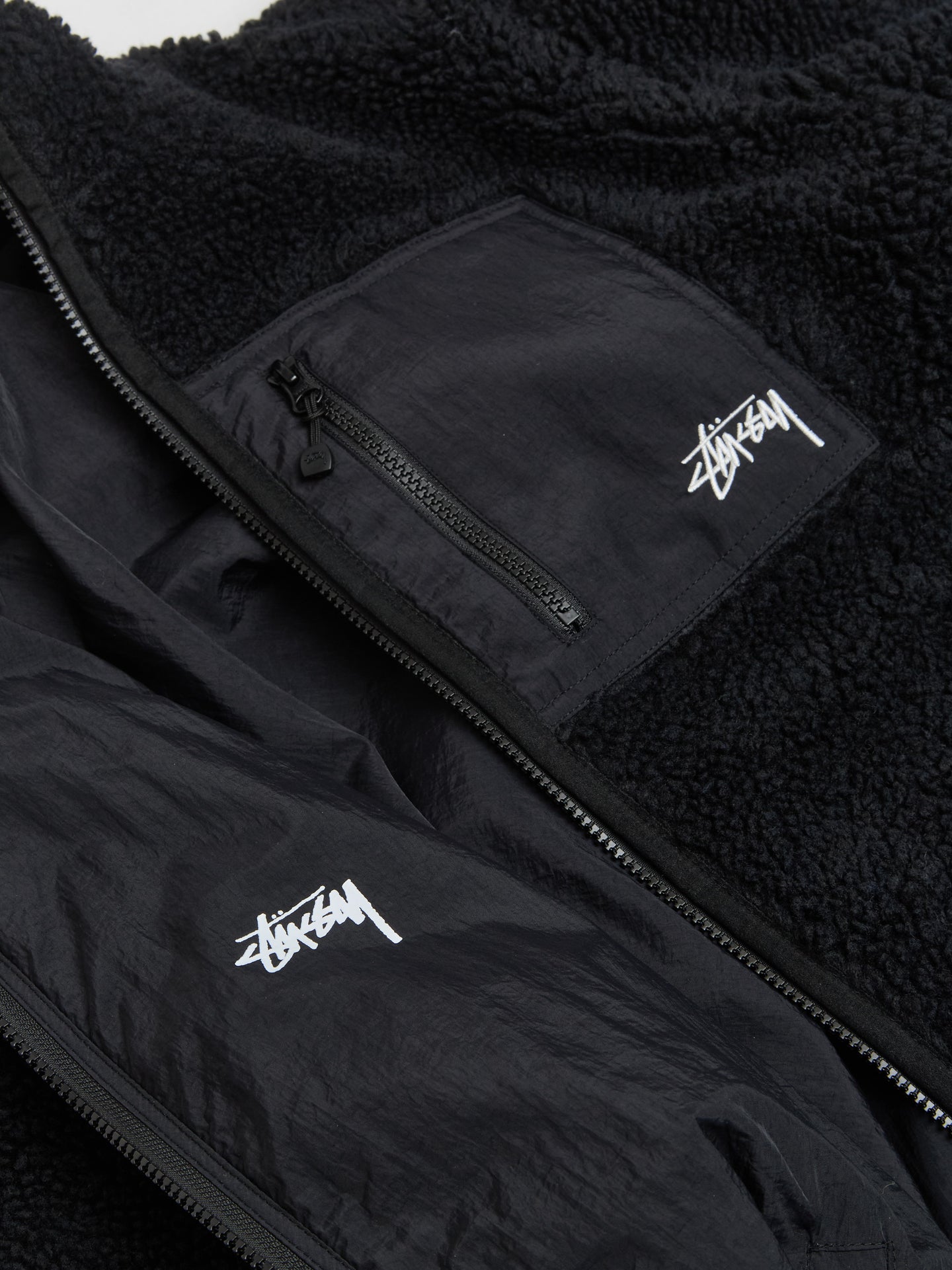 Sherpa Reversible Jacket in Black