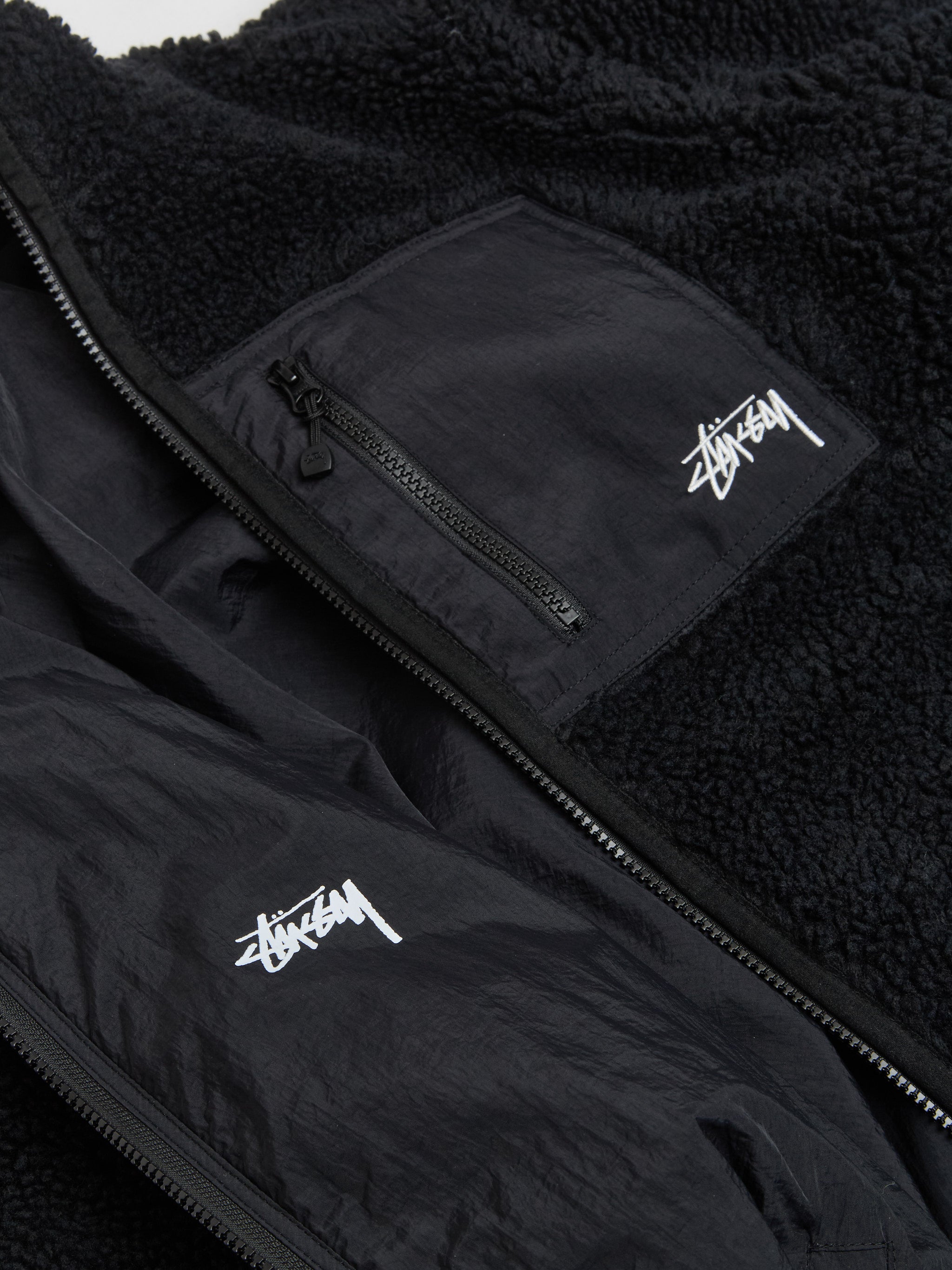 Sherpa Reversible Jacket in Black