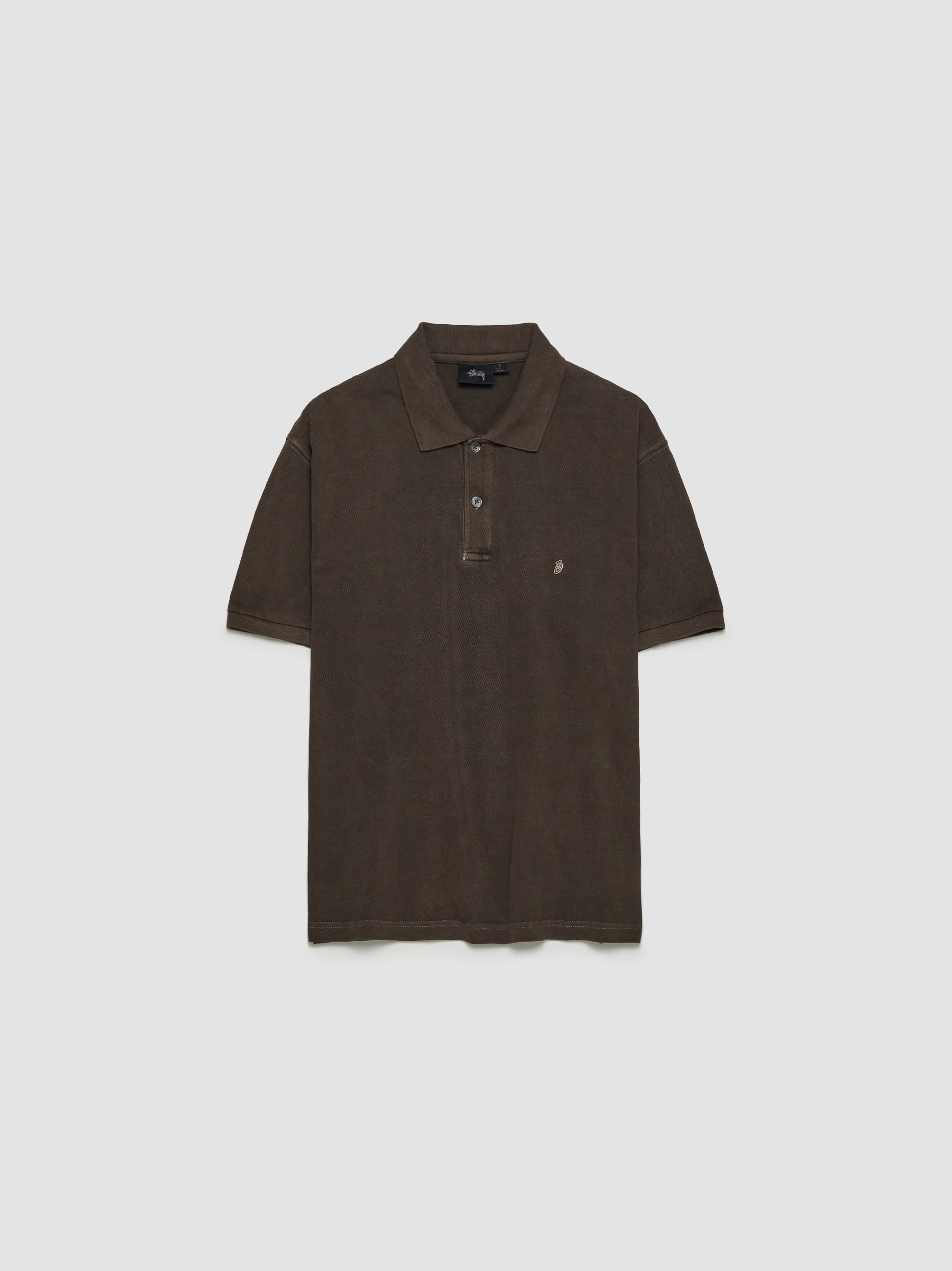 Pique Polo in Brown