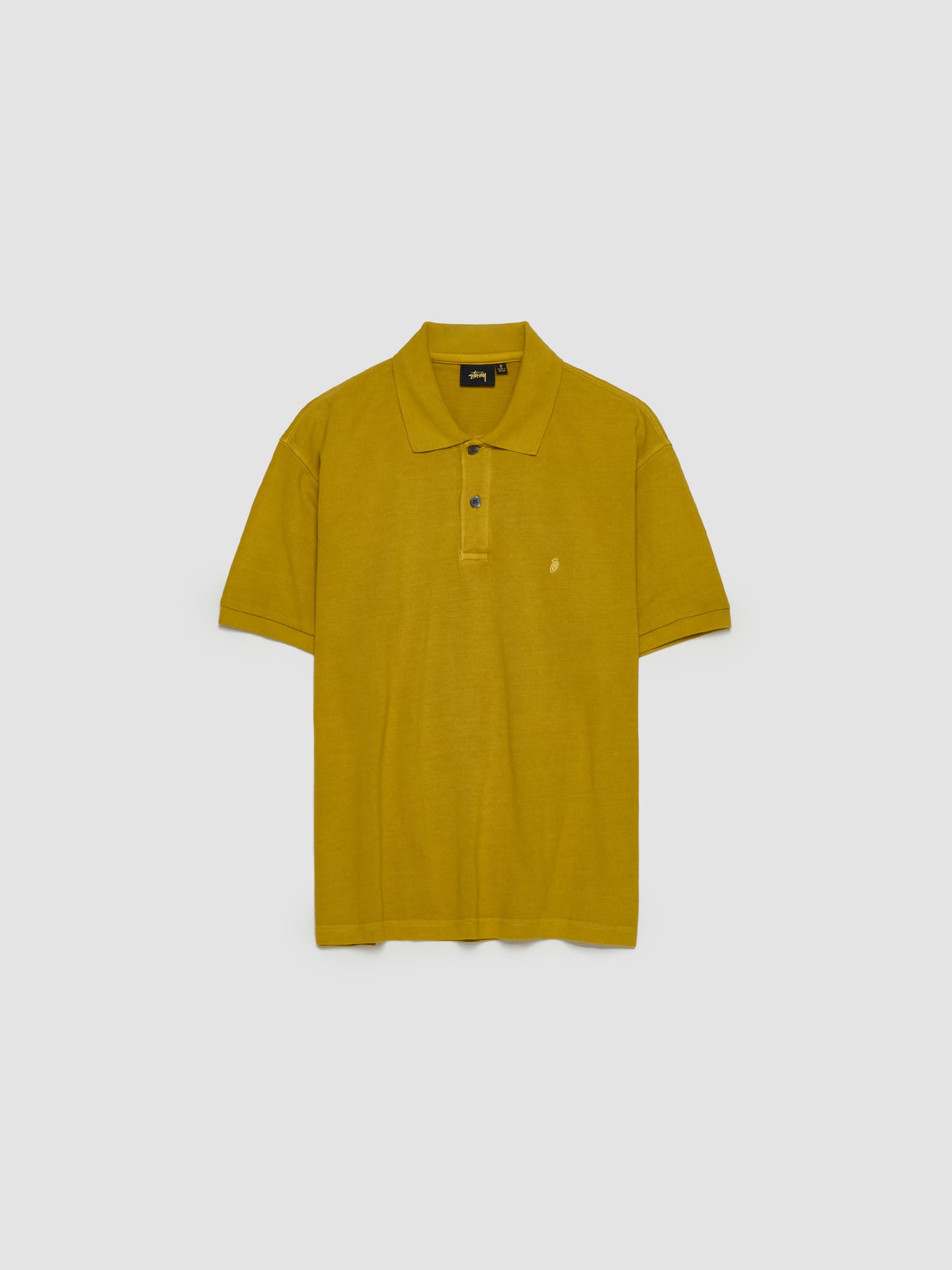 Pique Polo in Mustard