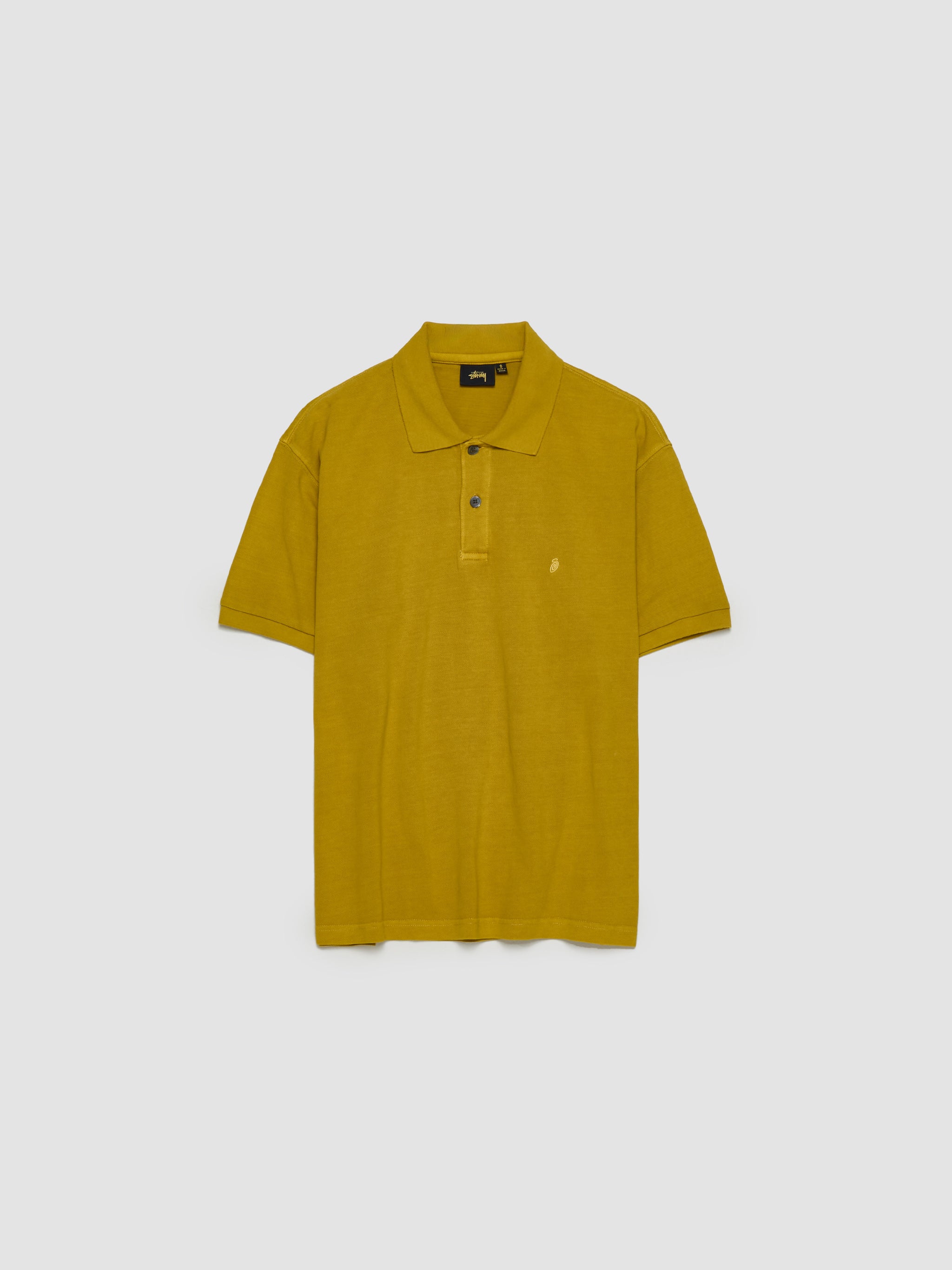 Pique Polo in Mustard