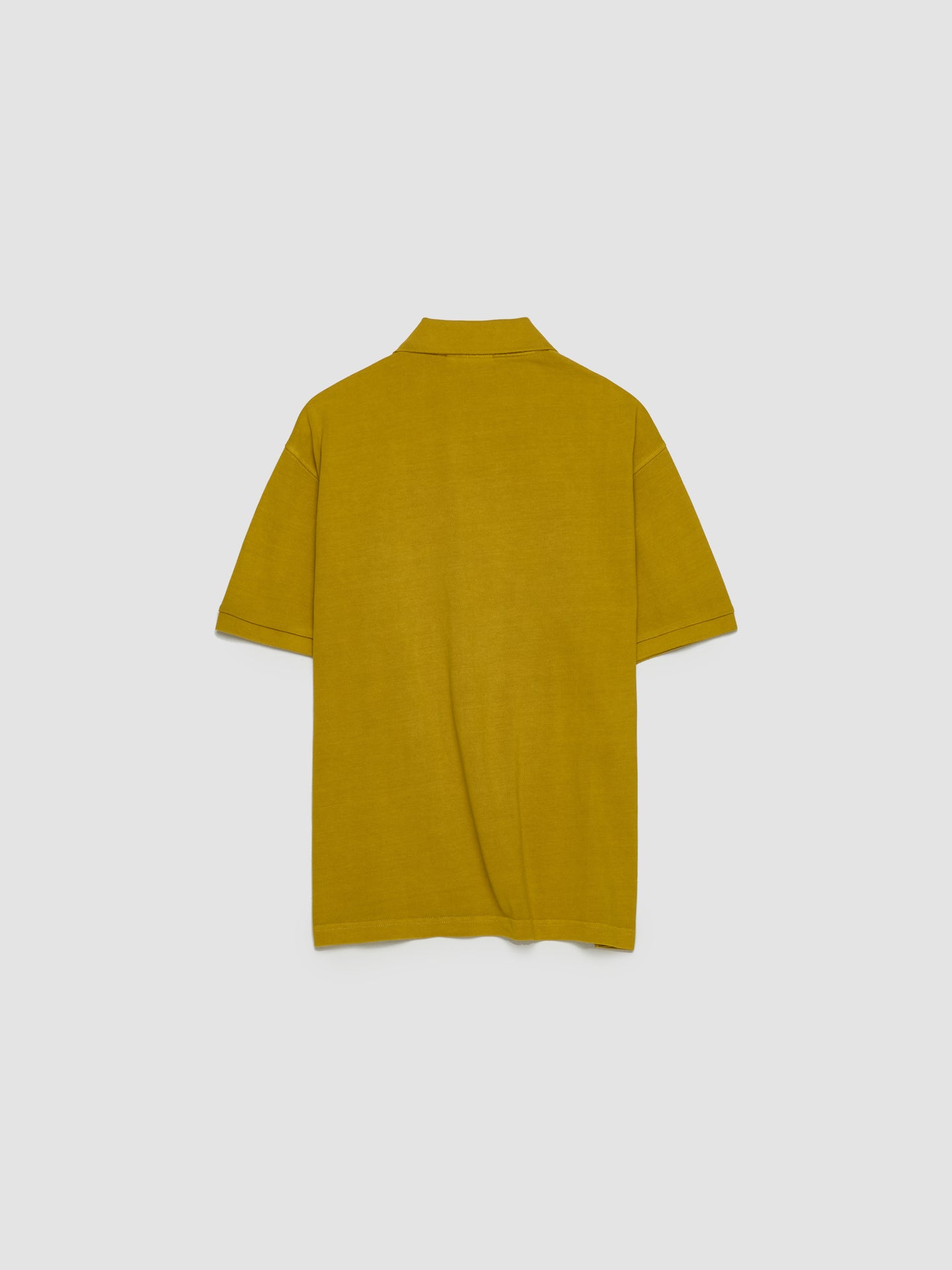 Pique Polo in Mustard