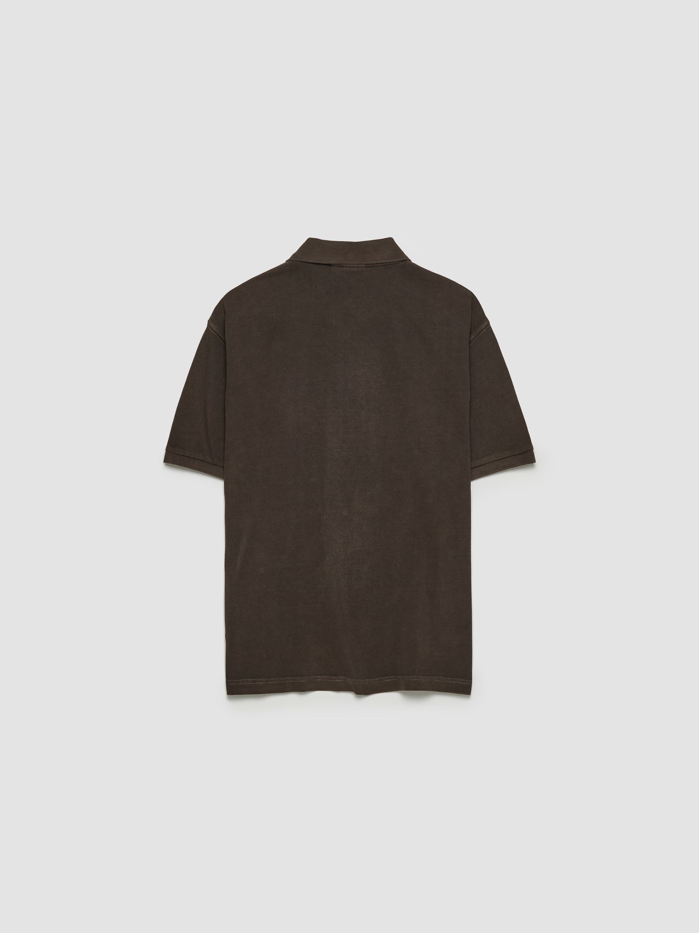 Pique Polo in Brown