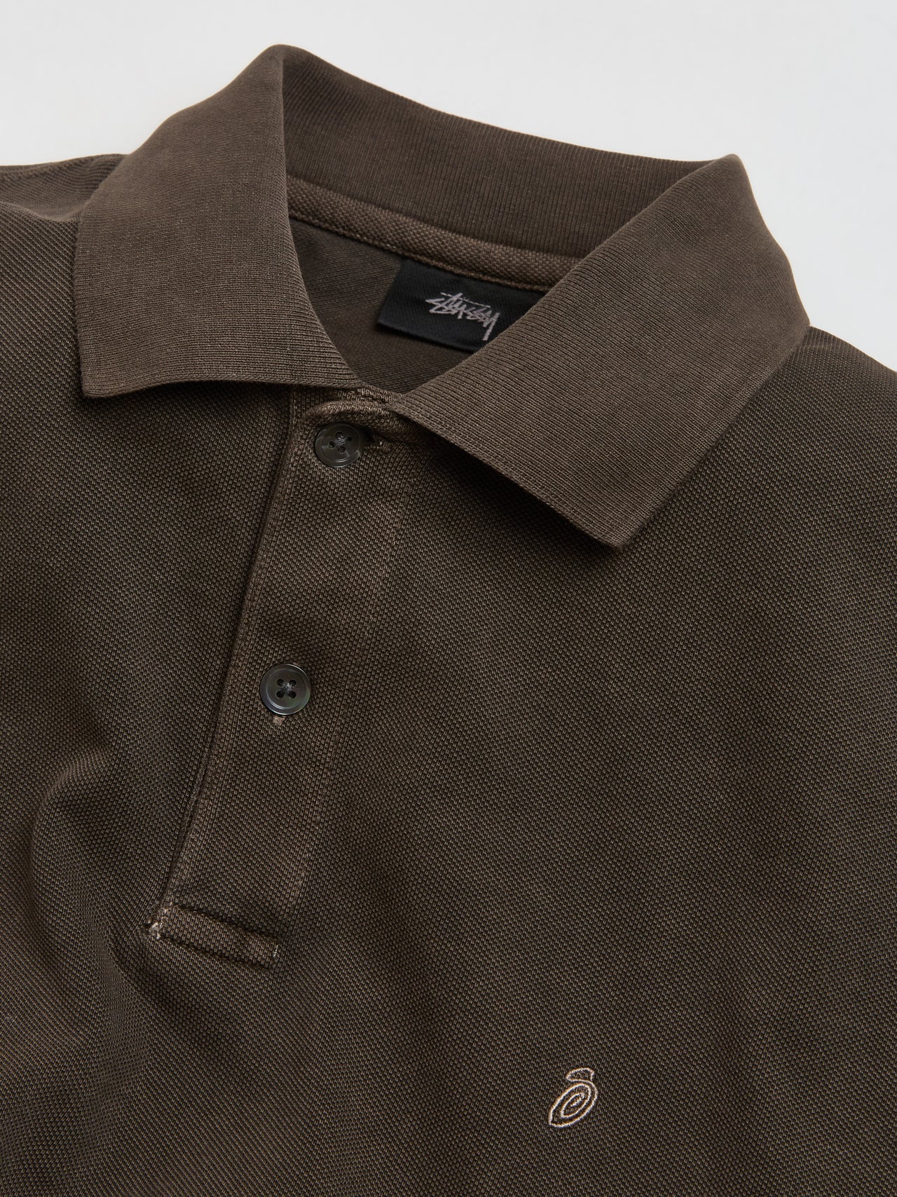 Pique Polo in Brown