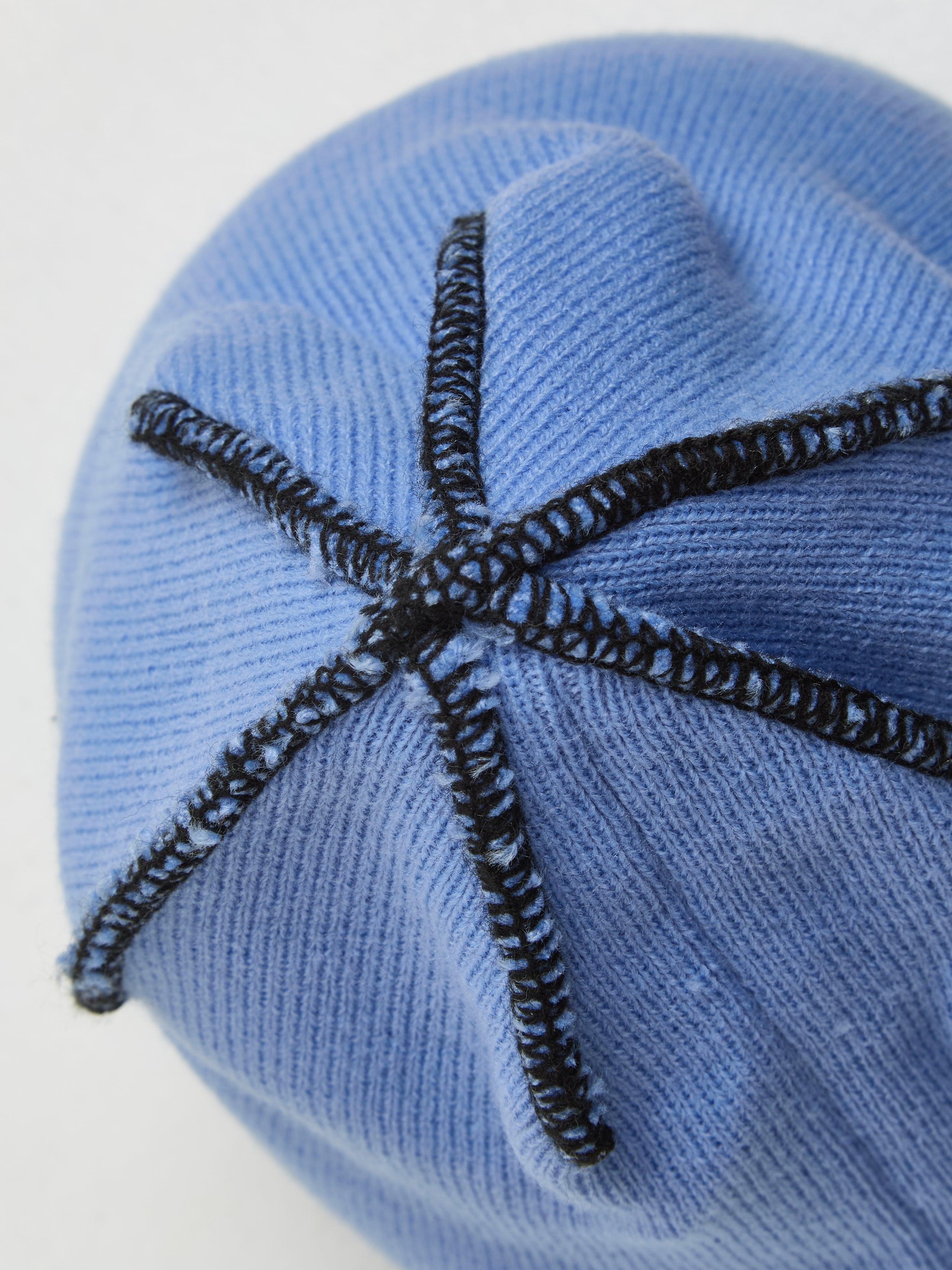 Exposed Stitch Skullcap in Lilac