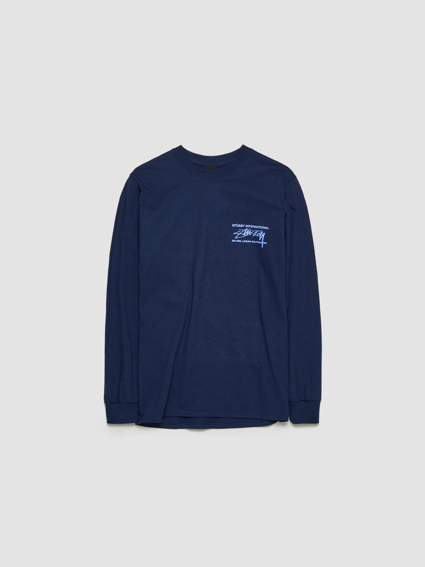 International Longsleeve T-Shirt in Navy