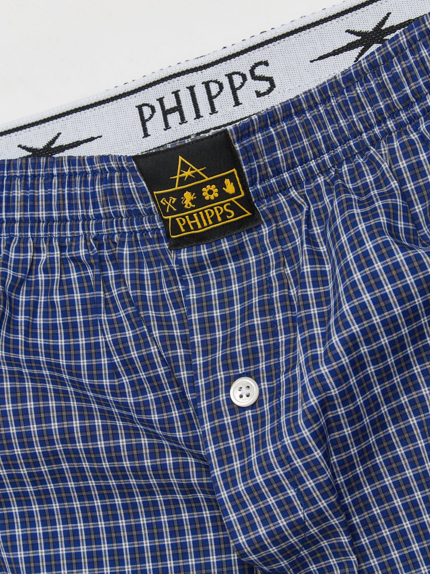 Boxer Shorts in Blue Mini Check