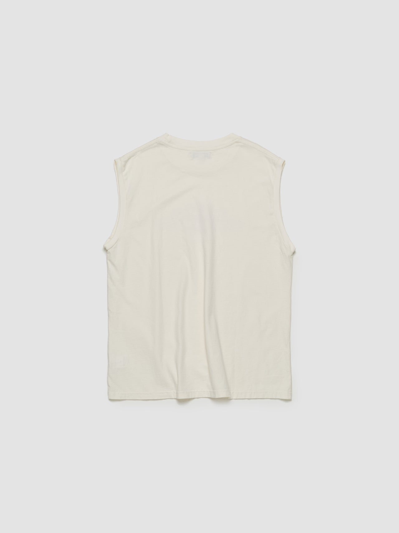 Hardware Logo Muscle Tank in Cream