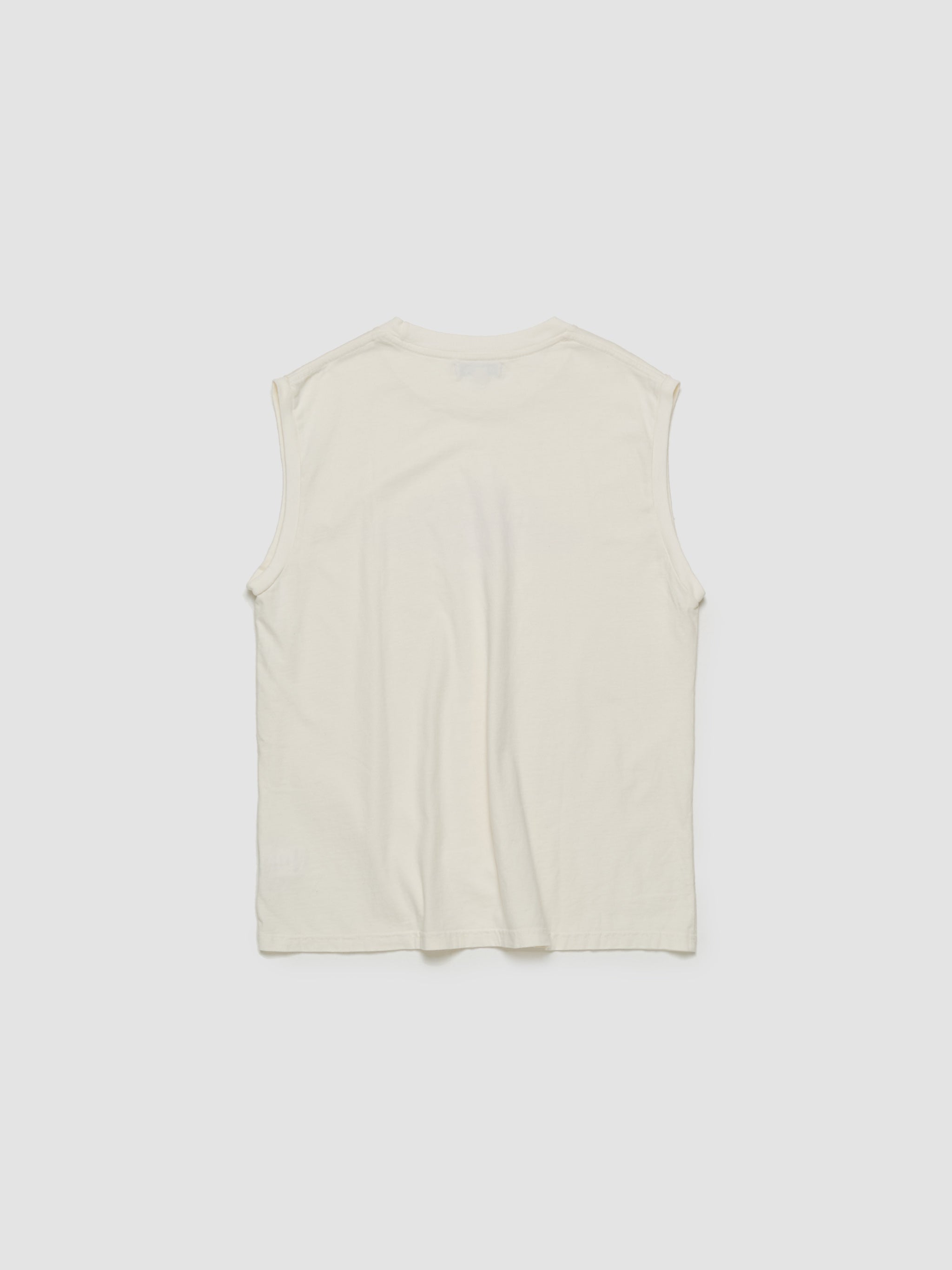 Hardware Logo Muscle Tank in Cream