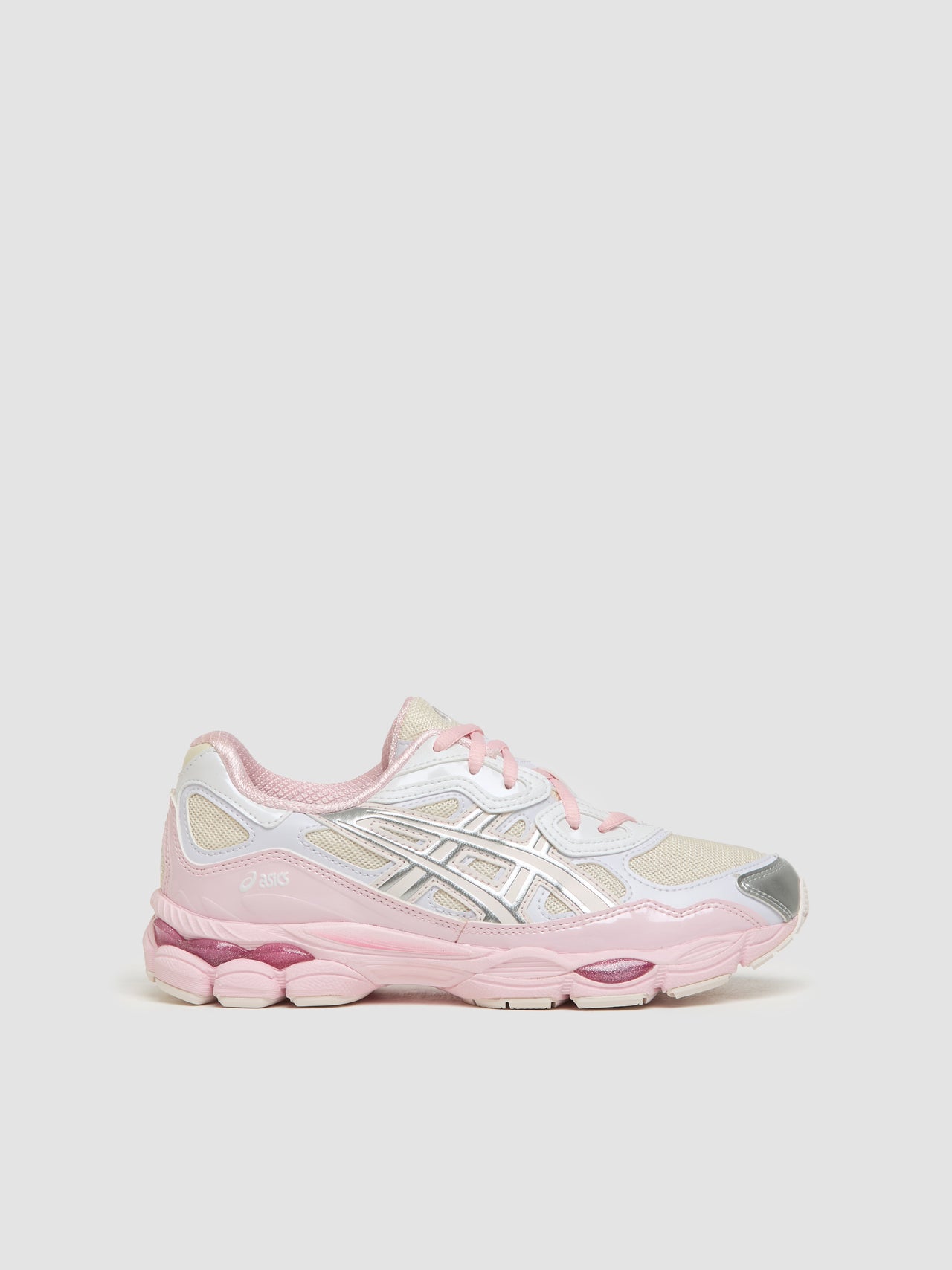 x Kicki Yang Zhang GEL-NYC Sneaker in Cream & Pure Silver