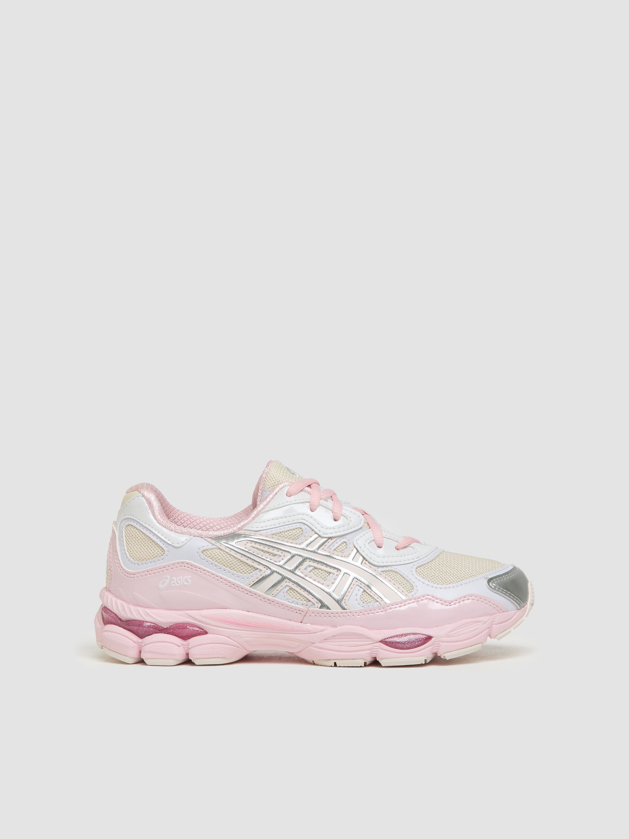 x Kicki Yang Zhang GEL-NYC Sneaker in Cream & Pure Silver
