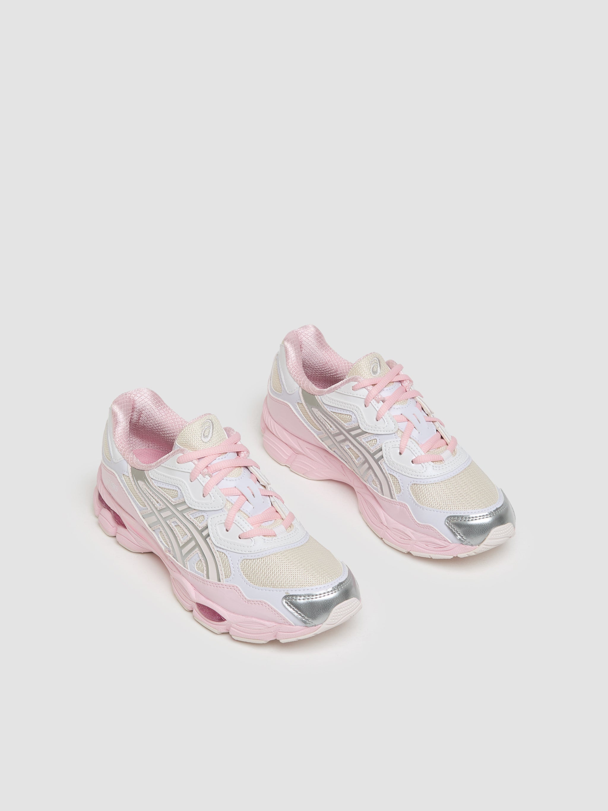 x Kicki Yang Zhang GEL-NYC Sneaker in Cream & Pure Silver