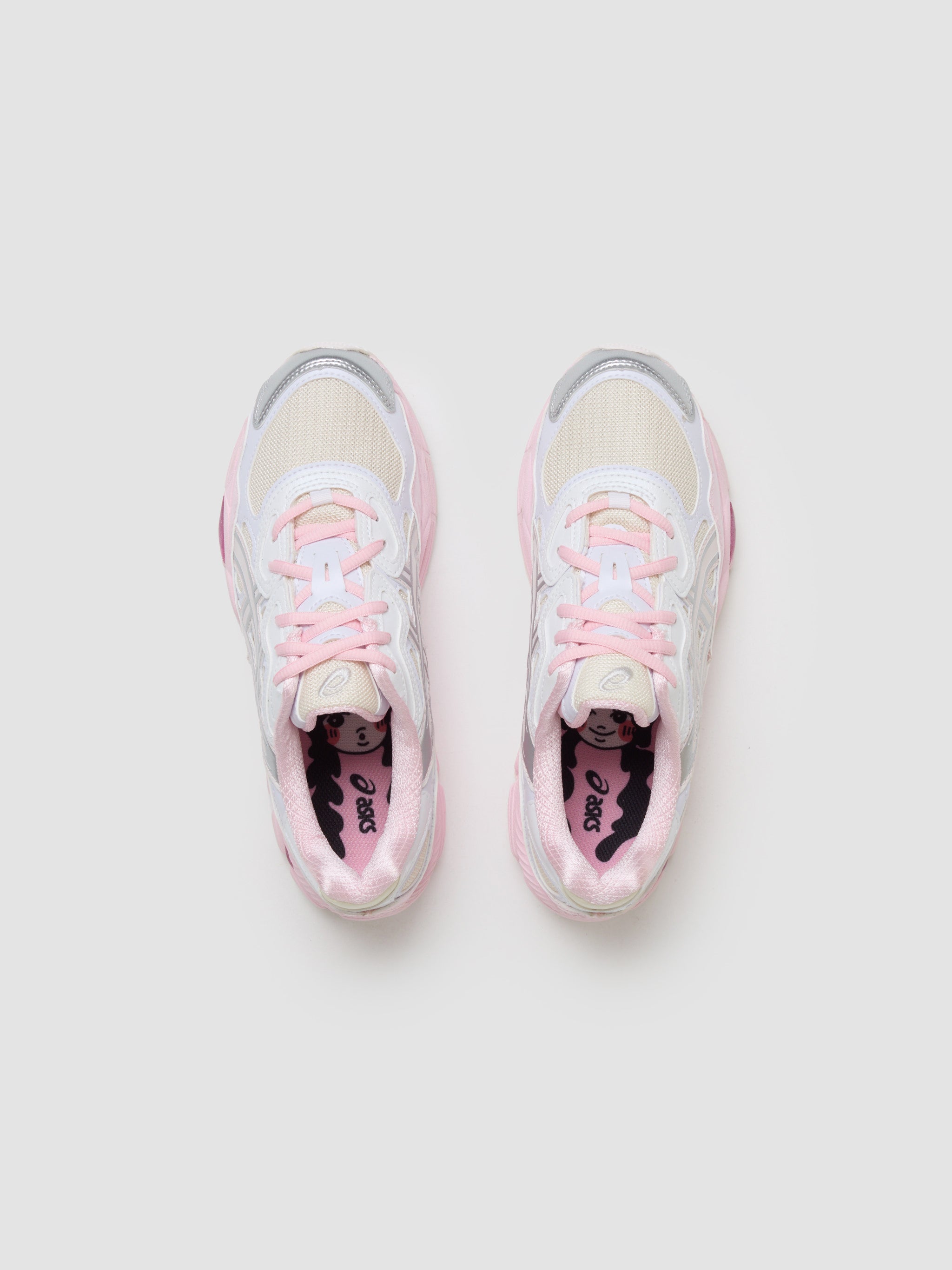 x Kicki Yang Zhang GEL-NYC Sneaker in Cream & Pure Silver