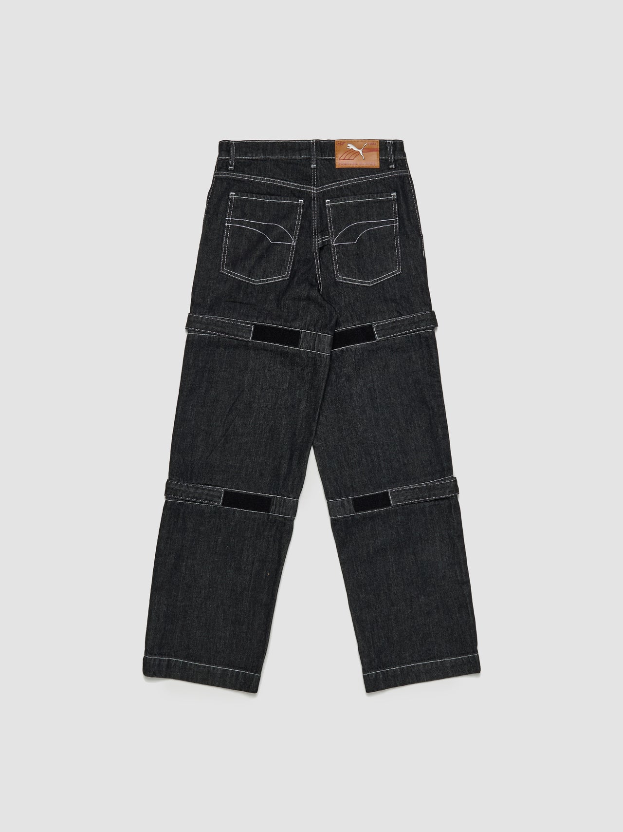 x A$AP ROCKY Knee Pad Pants in Black Denim