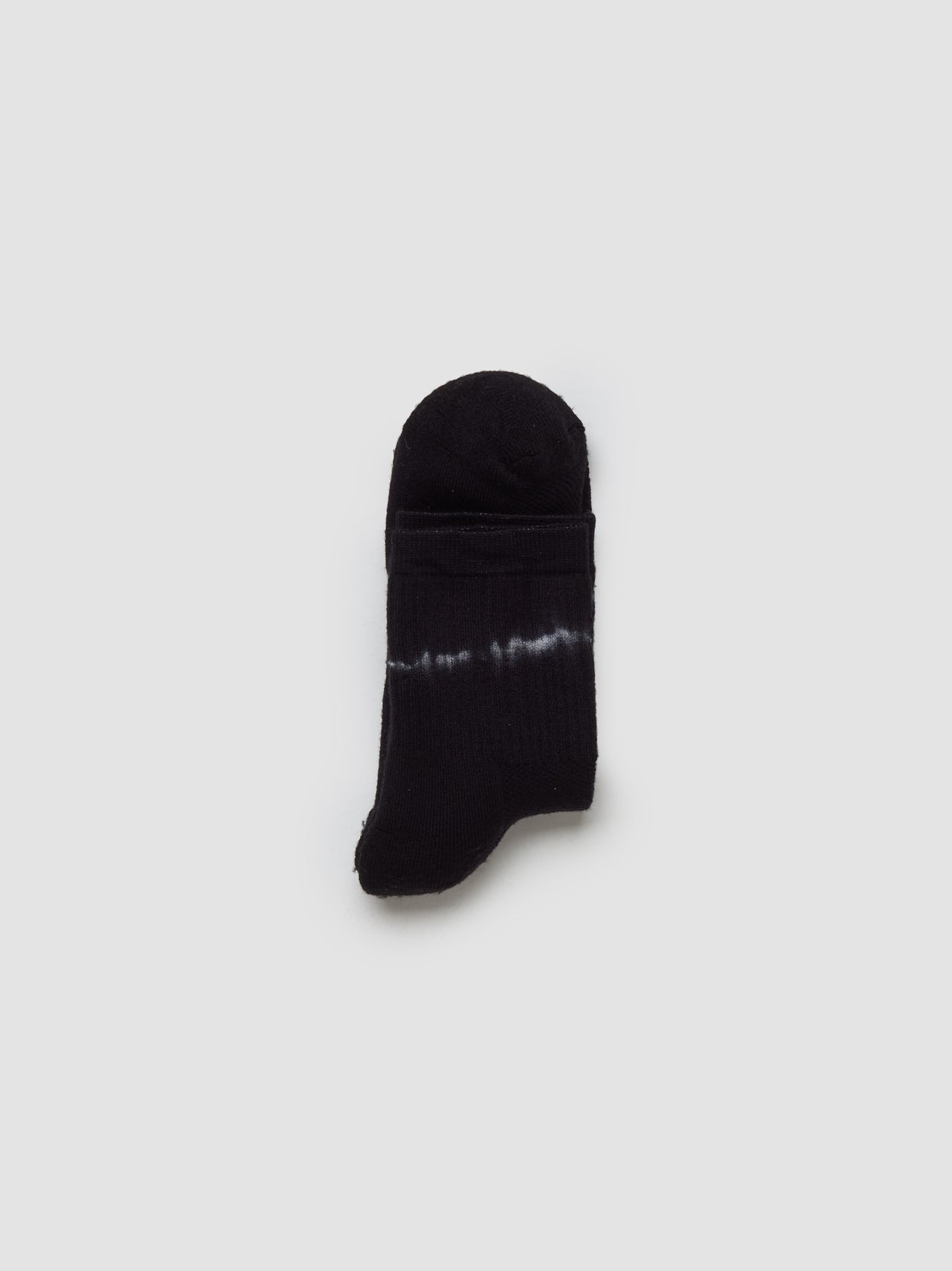 Merino Tube Socks in Black Tie-Dye