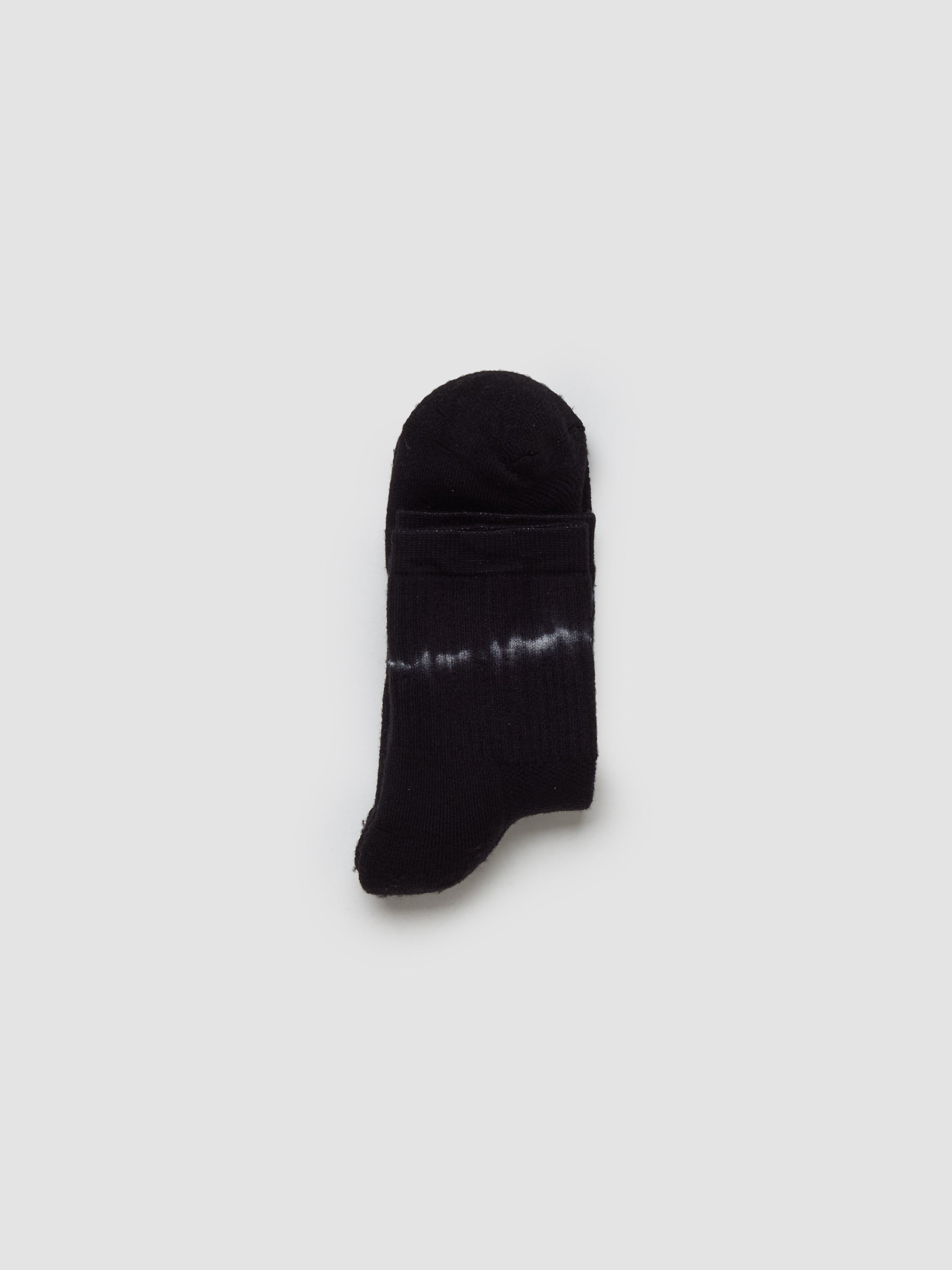 Merino Tube Socks in Black Tie-Dye