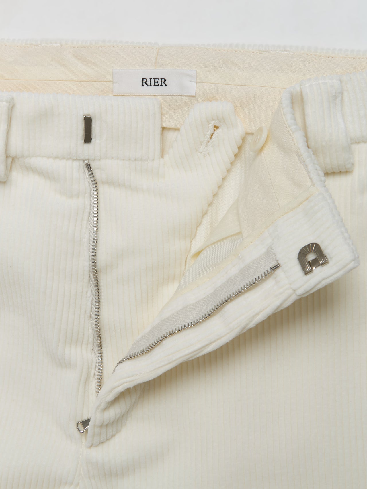 Corduroy Trousers in White