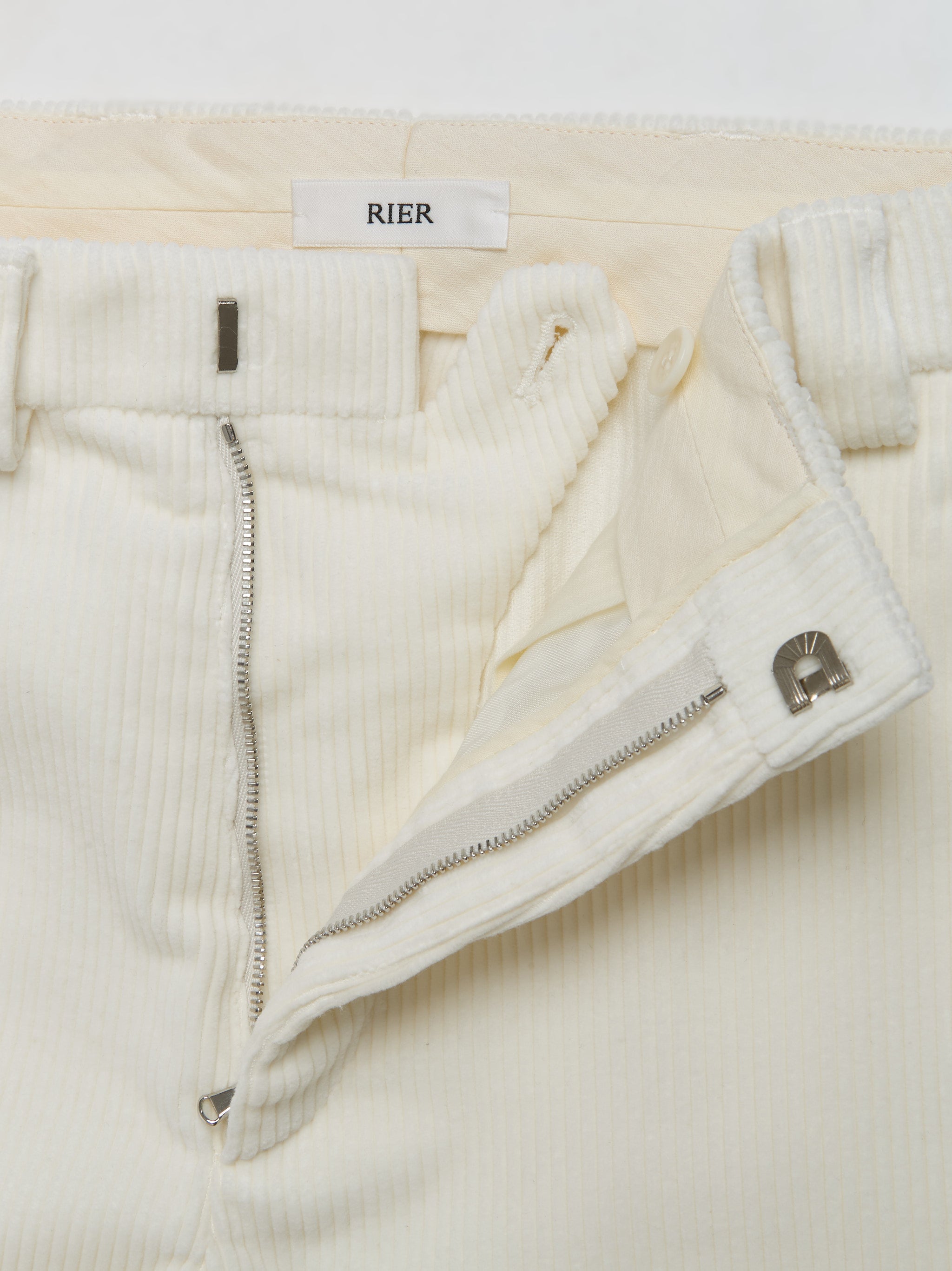 Corduroy Trousers in White