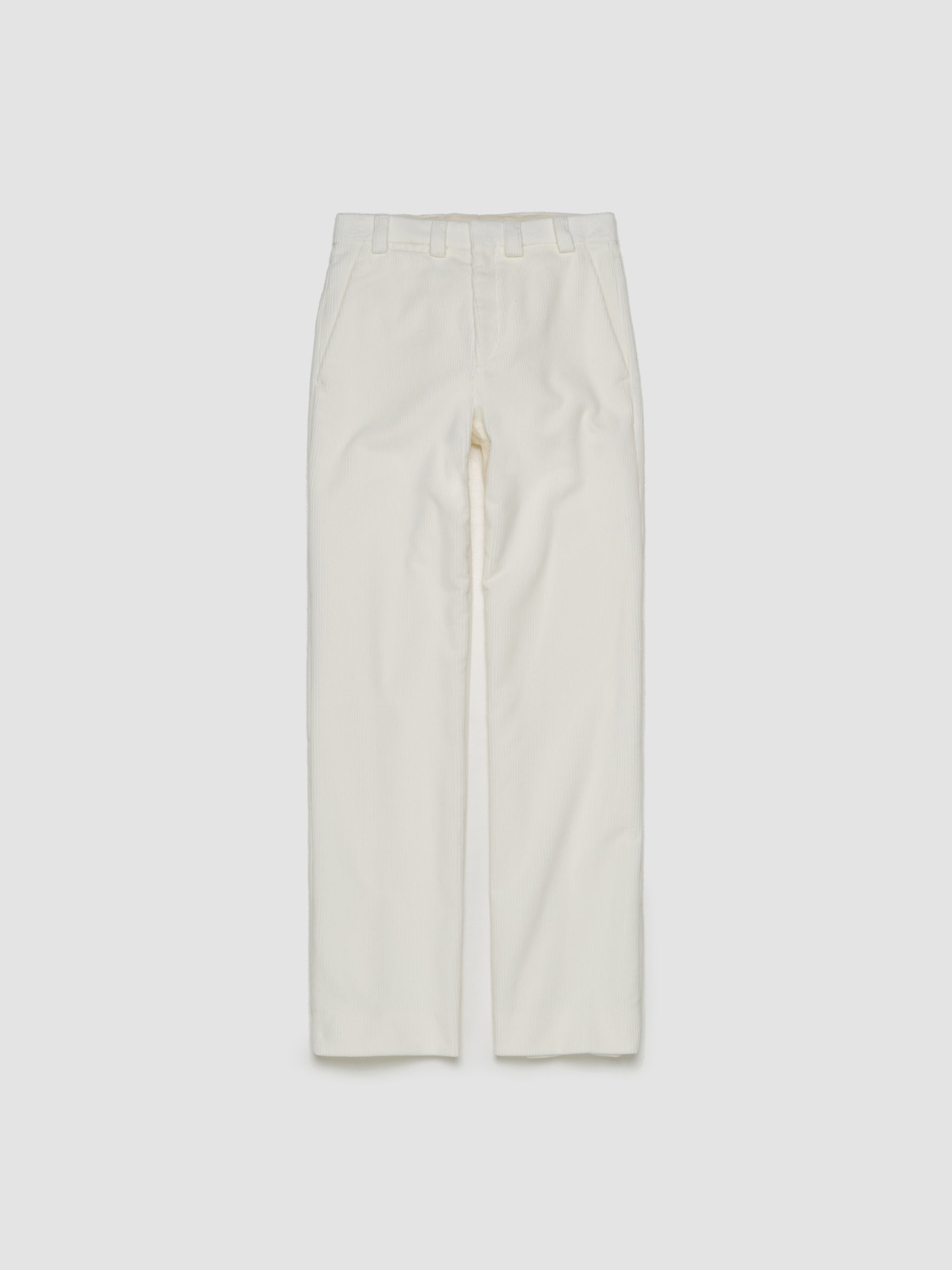 Corduroy Trousers in White