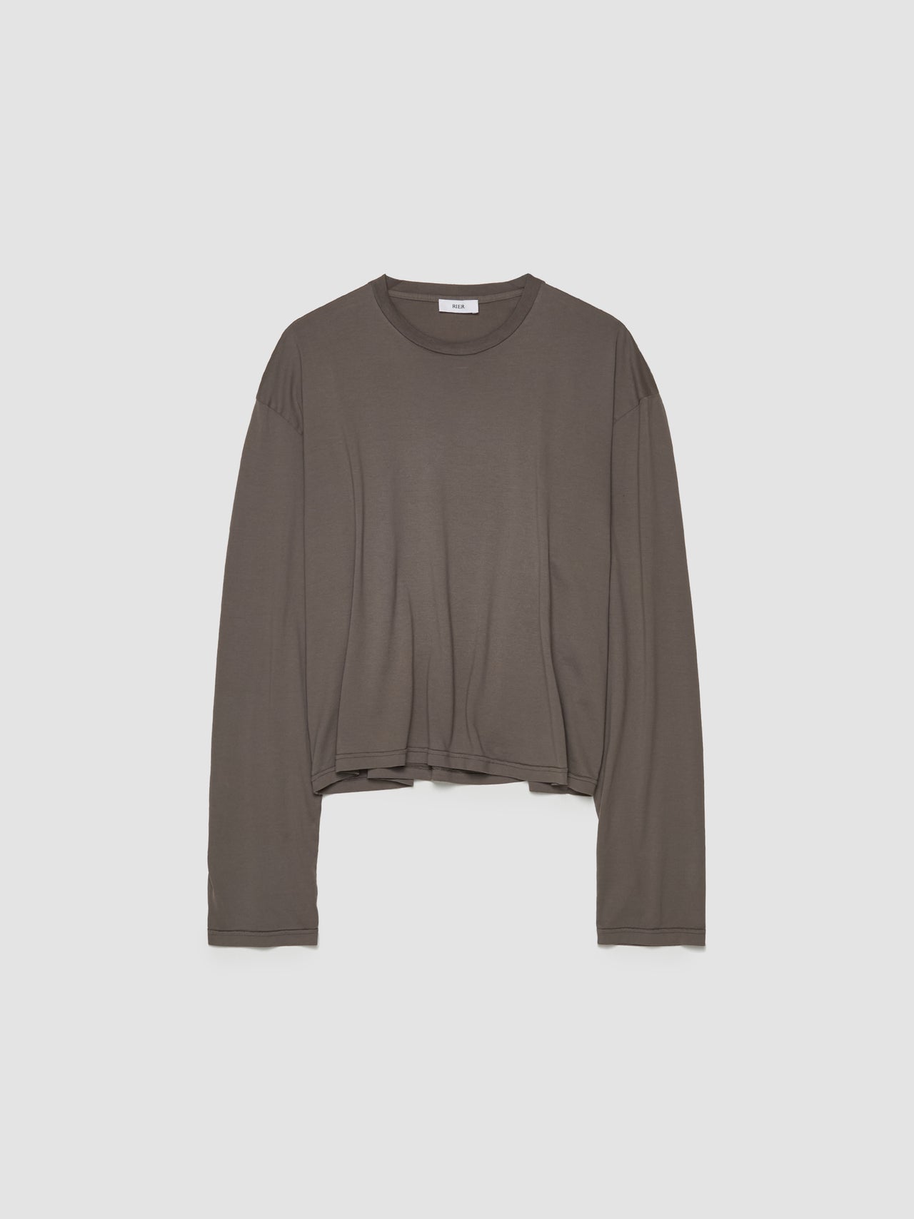 Round Neck Long Sleeved T-Shirt in Castlerock