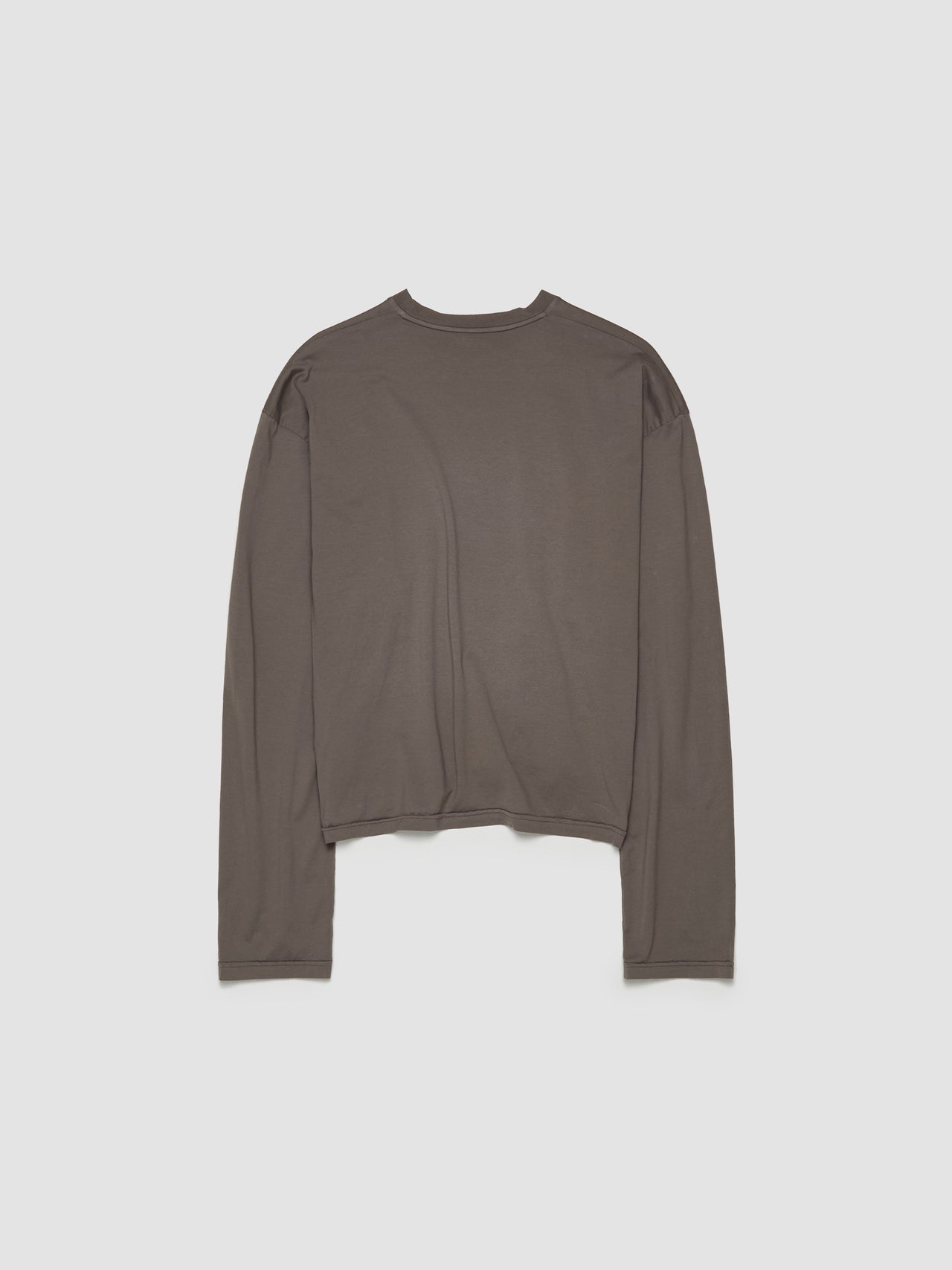 Round Neck Long Sleeved T-Shirt in Castlerock