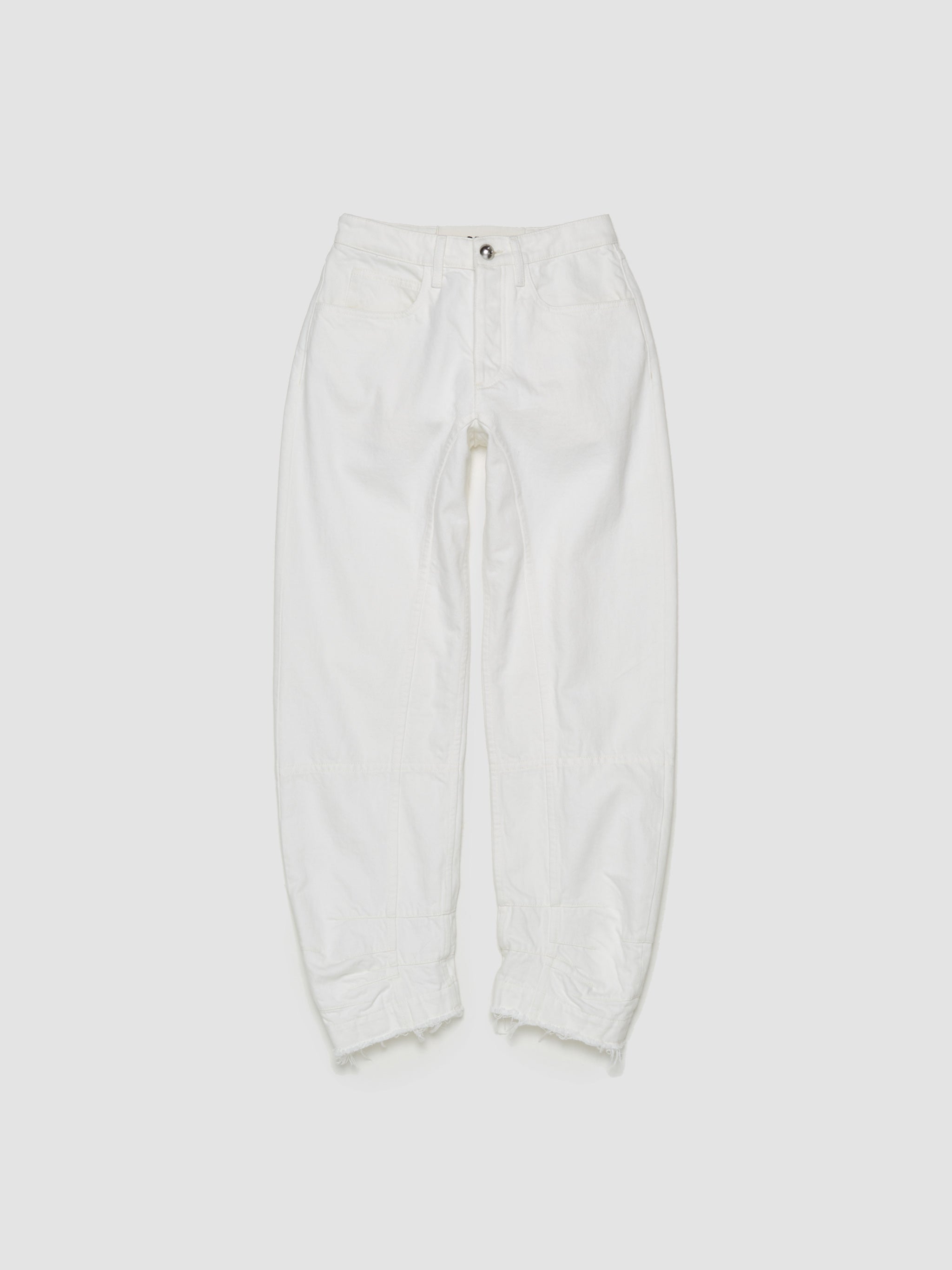 Denim Trousers in Porcelain