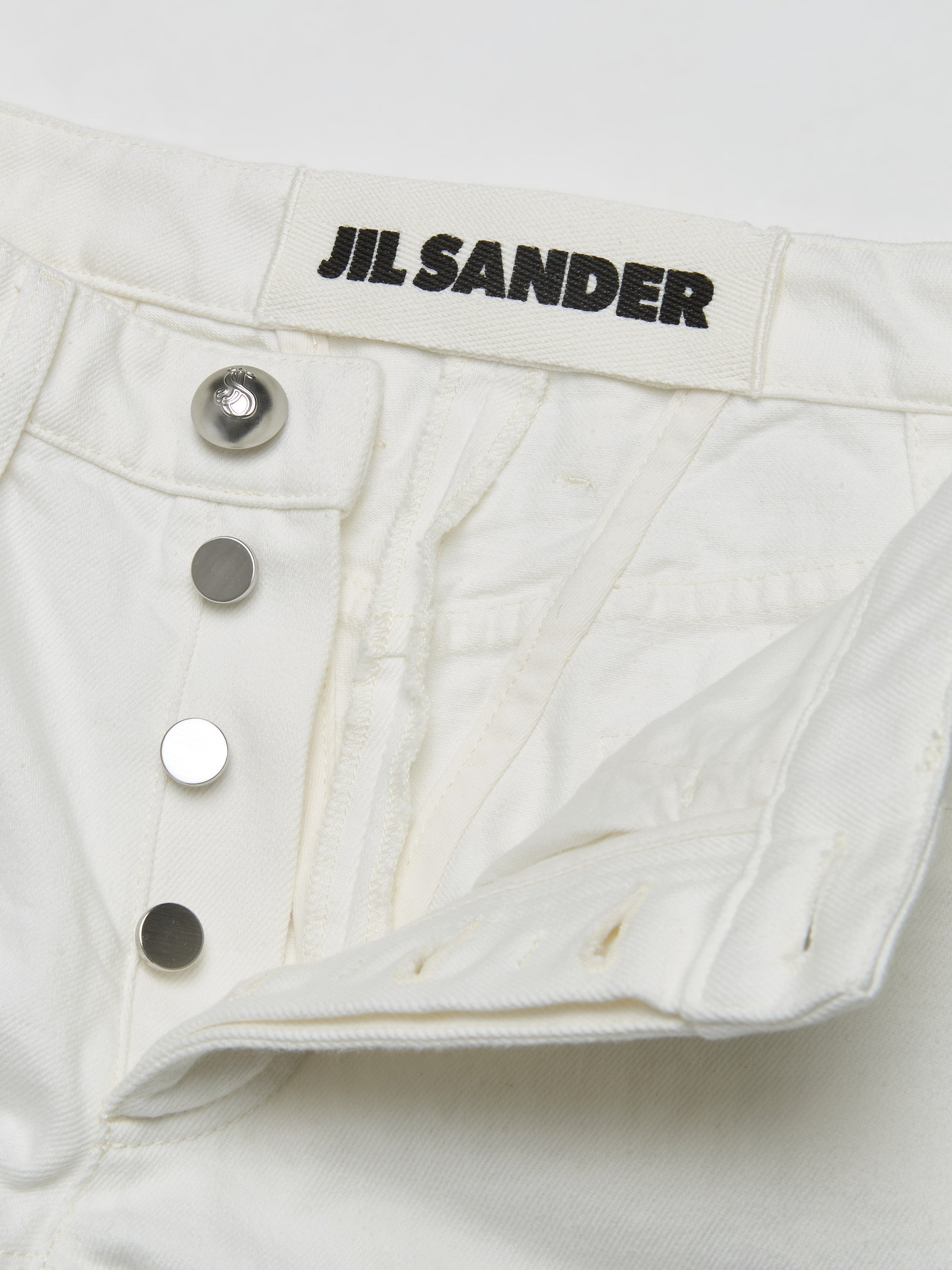 Denim Trousers in Porcelain