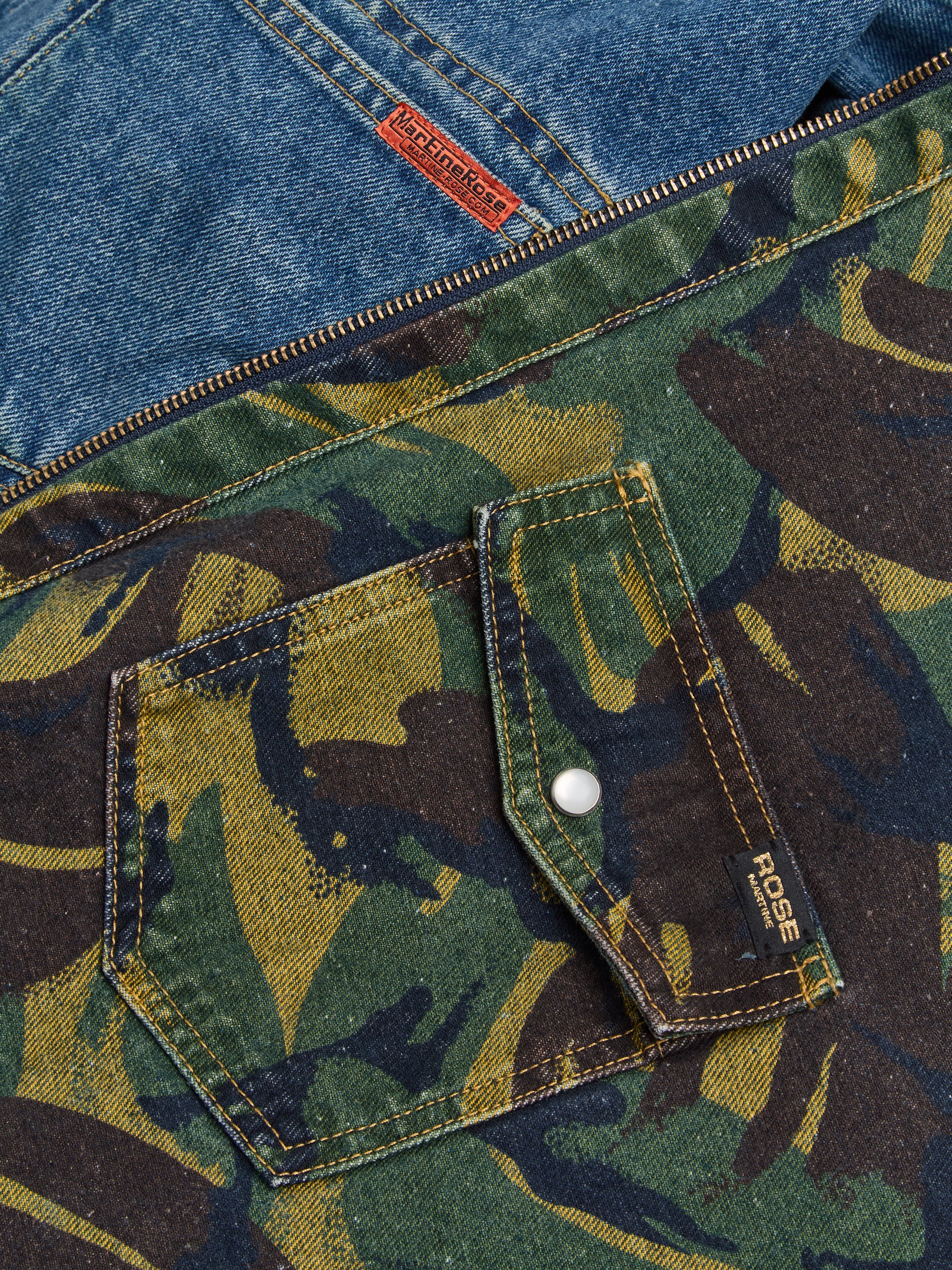 Reversible Camo Shirt Jacket in Blue