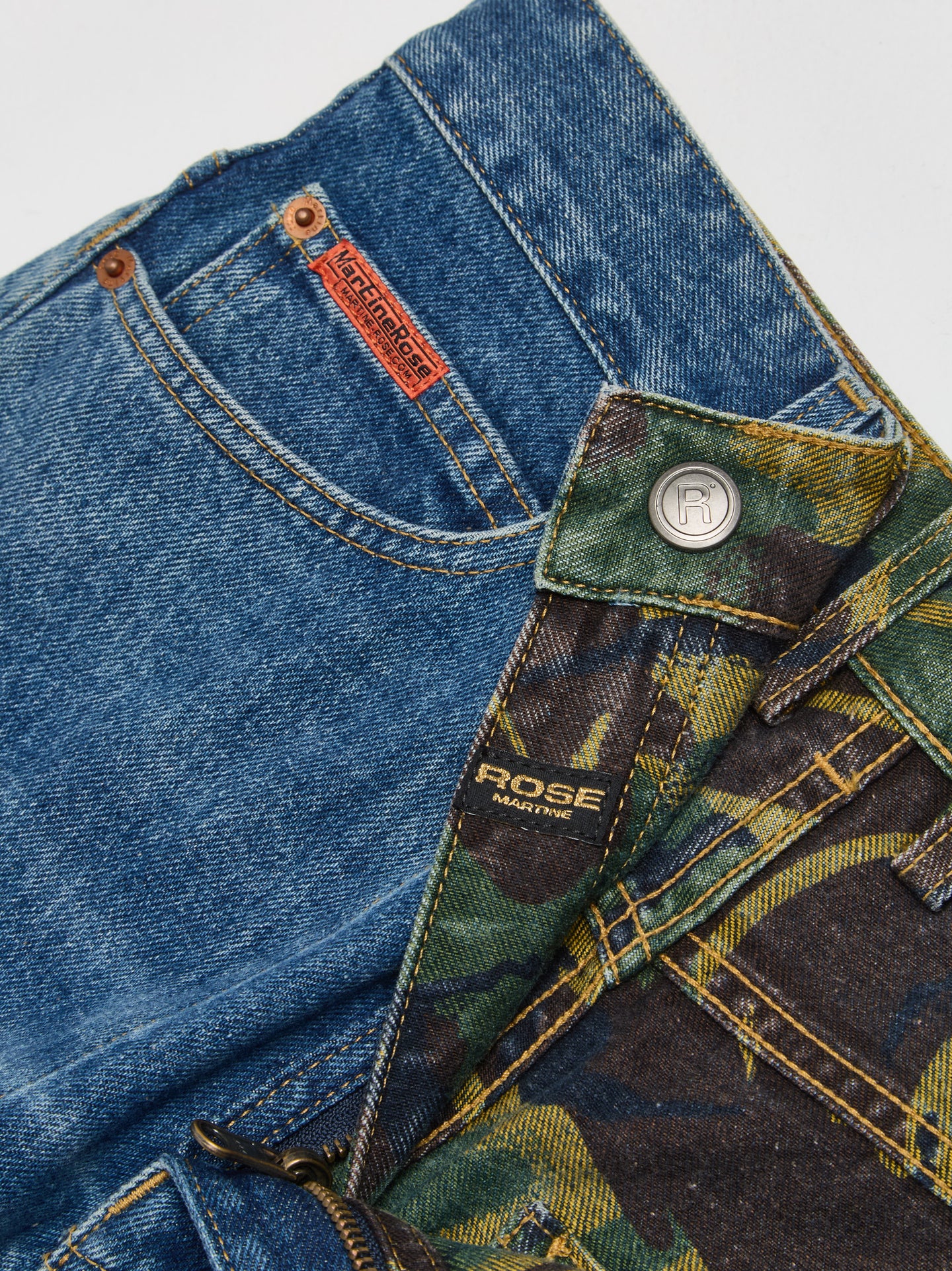 Reversible Camo Jeans in Blue