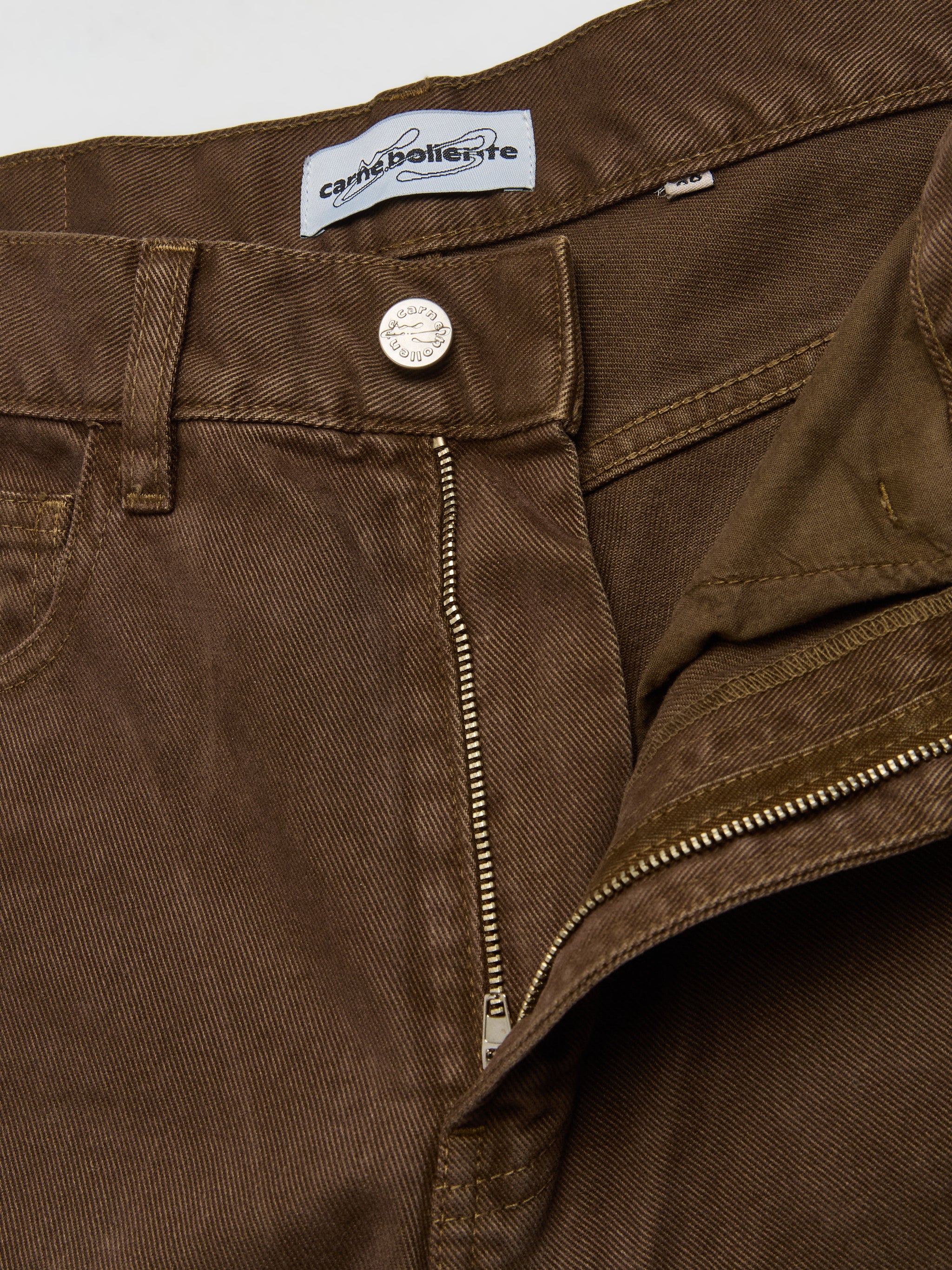 Under The Moon Pants in Brown Denim