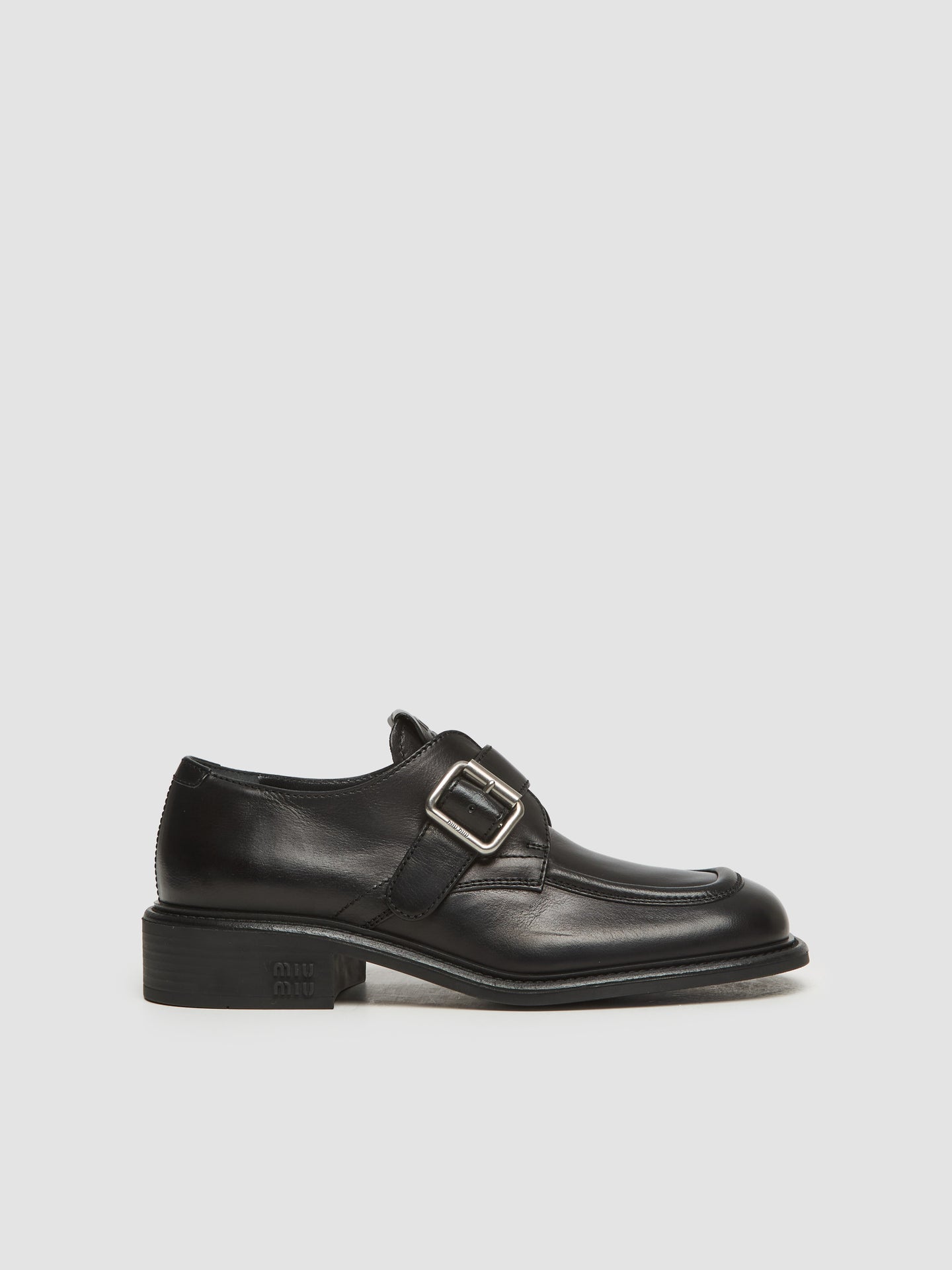 Leather Brogue Shoes in Black