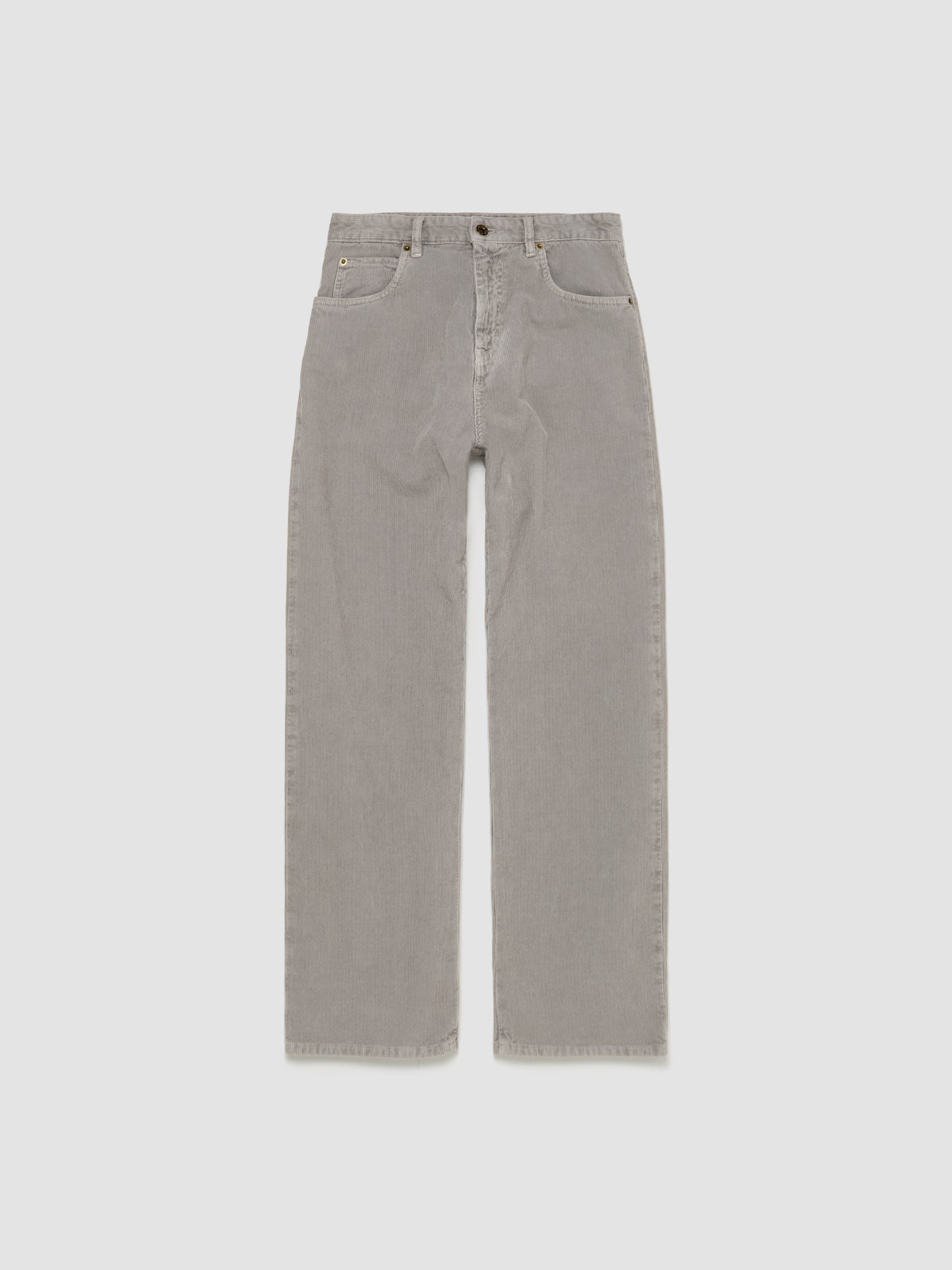 Garment-Dyed Corduroy Pants in Granite Gray