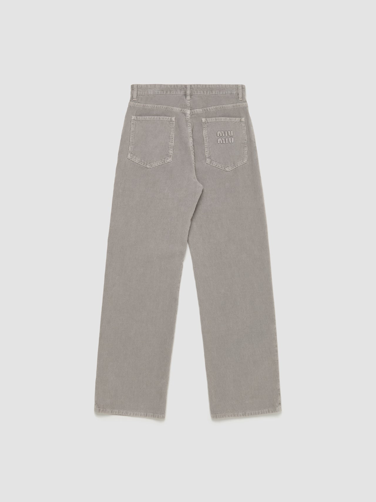 Garment-Dyed Corduroy Pants in Granite Gray