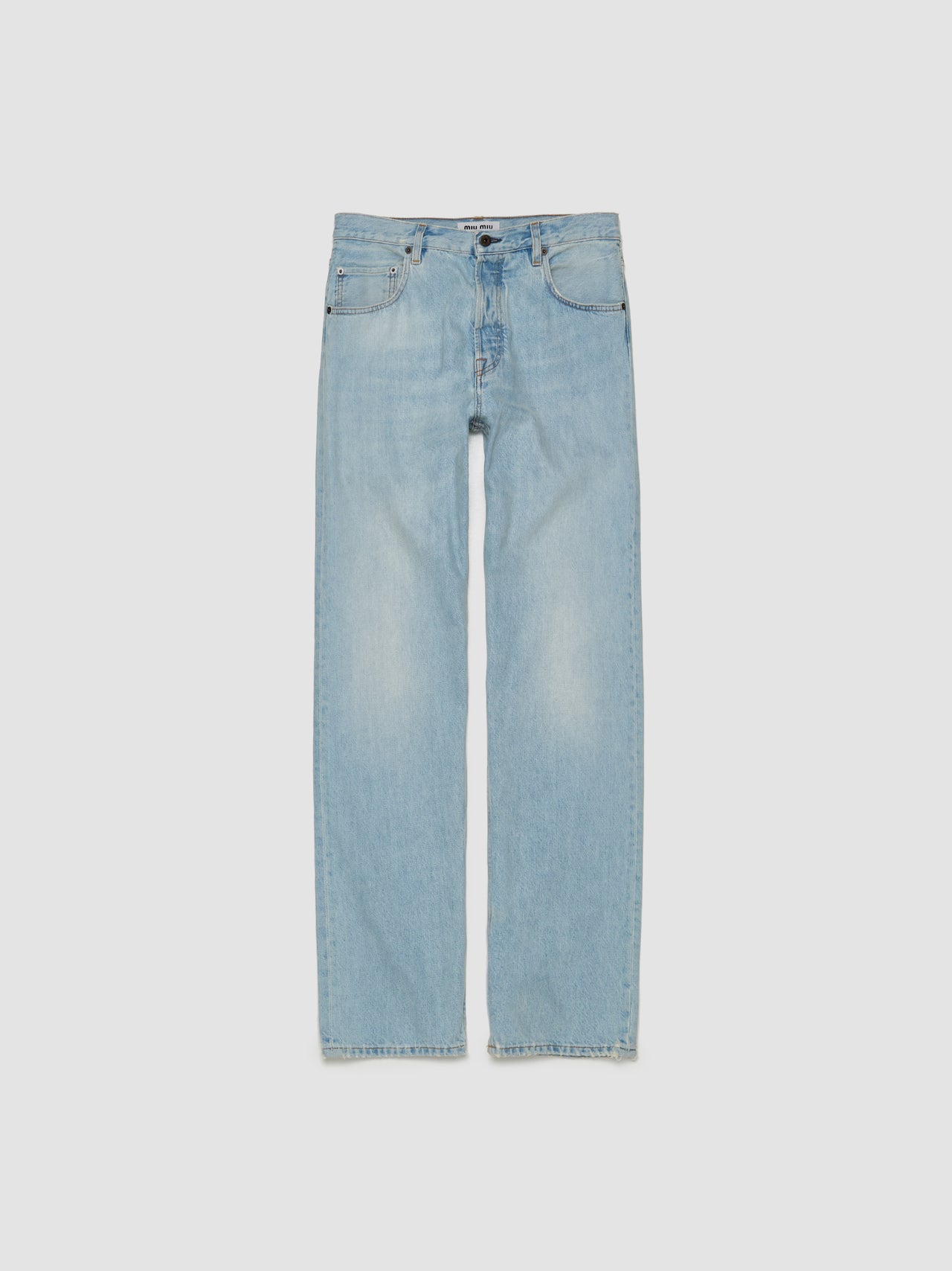 Logo Patch Jeans in Light Blue