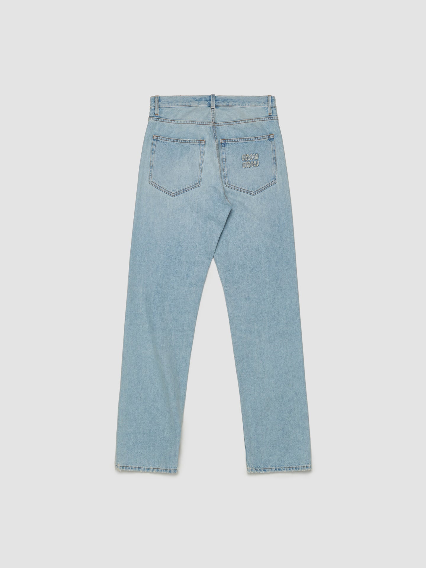 Logo Patch Jeans in Light Blue