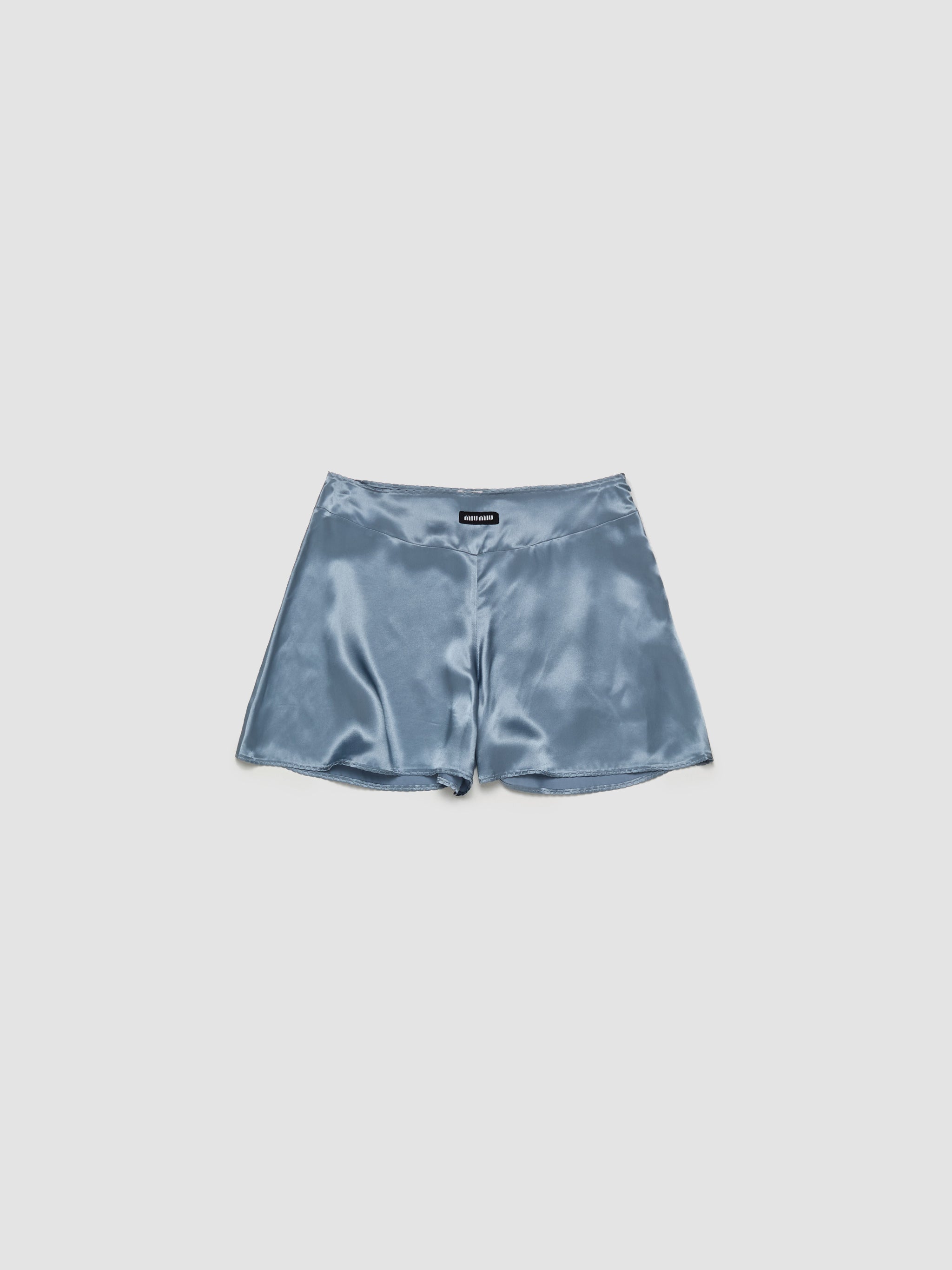 Satin Boxer Shorts in Astral Blue