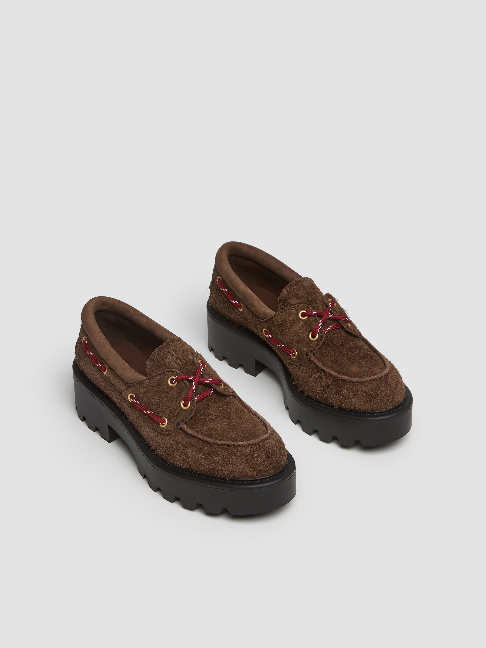 Suede Loafers in Sienna