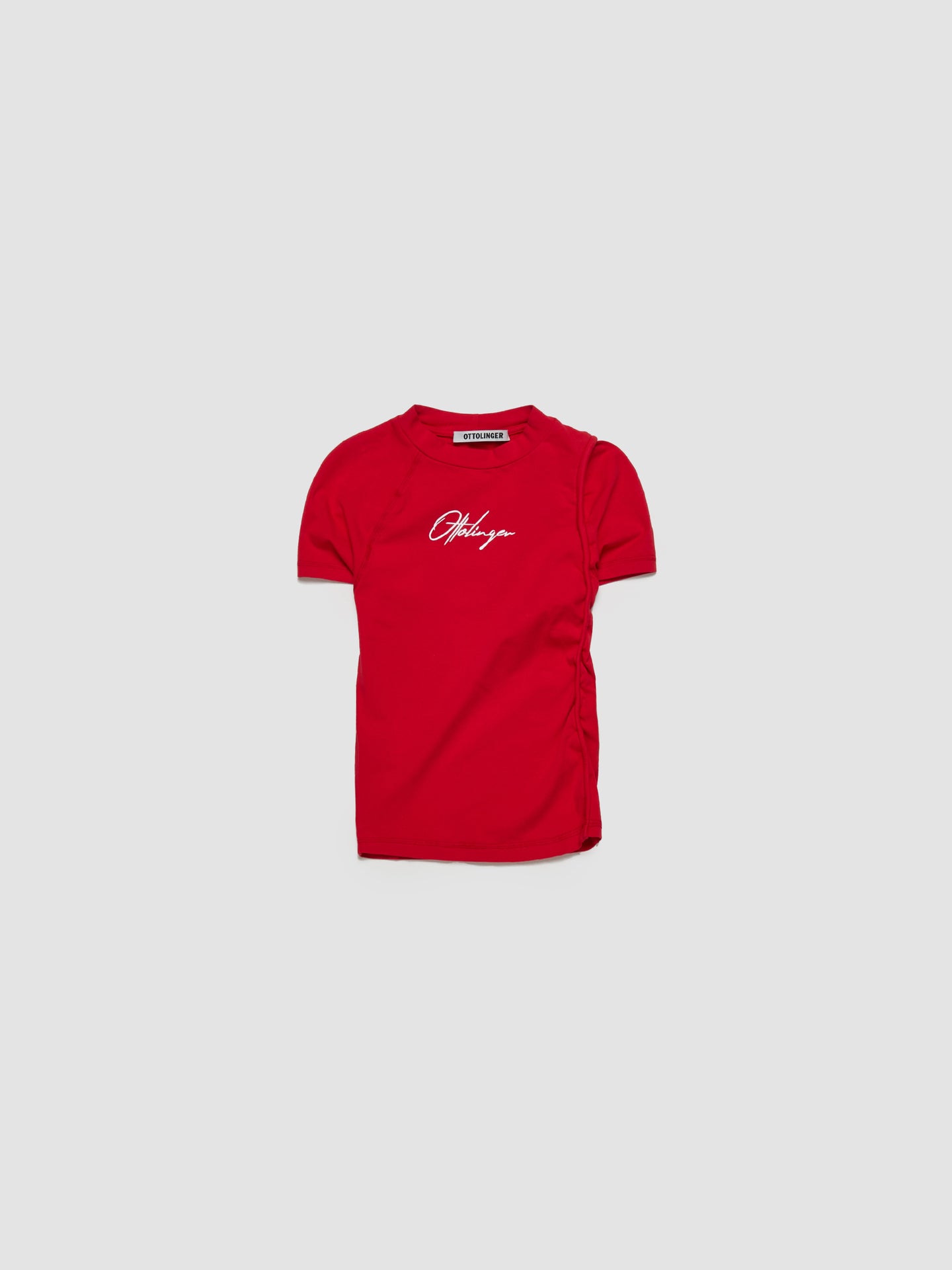 Deconstructed T-Shirt in Red