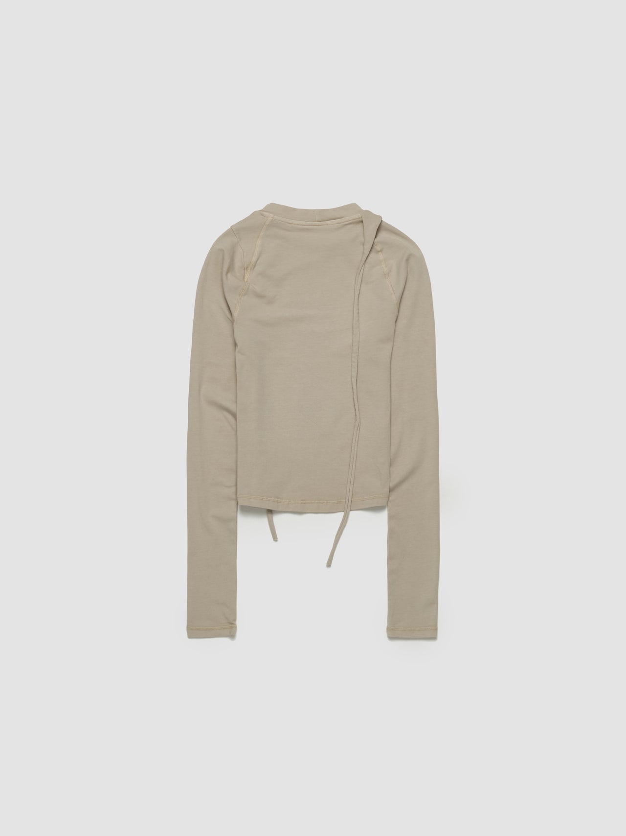 Deconstructed Fitted Longsleeve in Beige