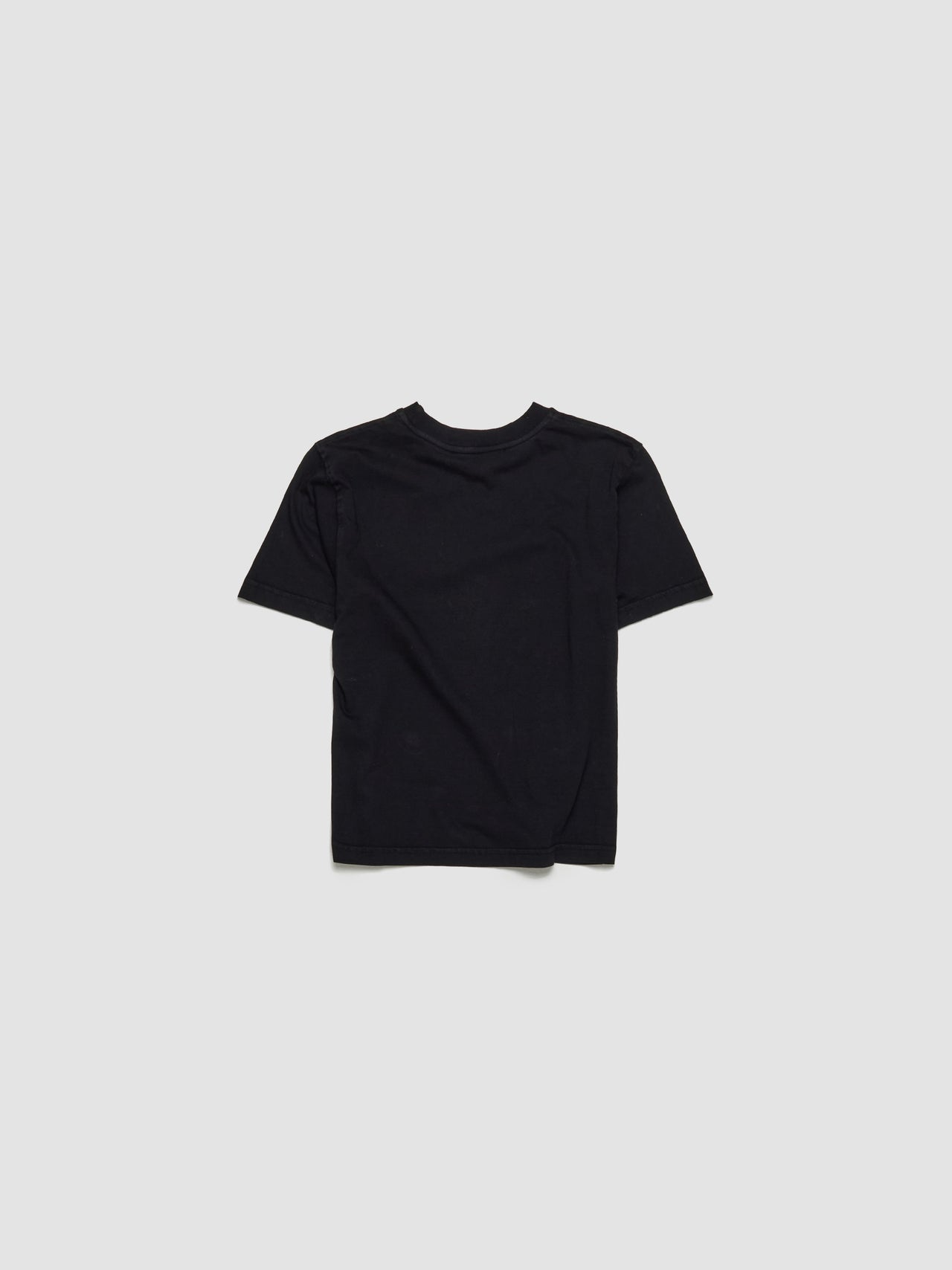 Fitted Puffy Logo T-Shirt in Black