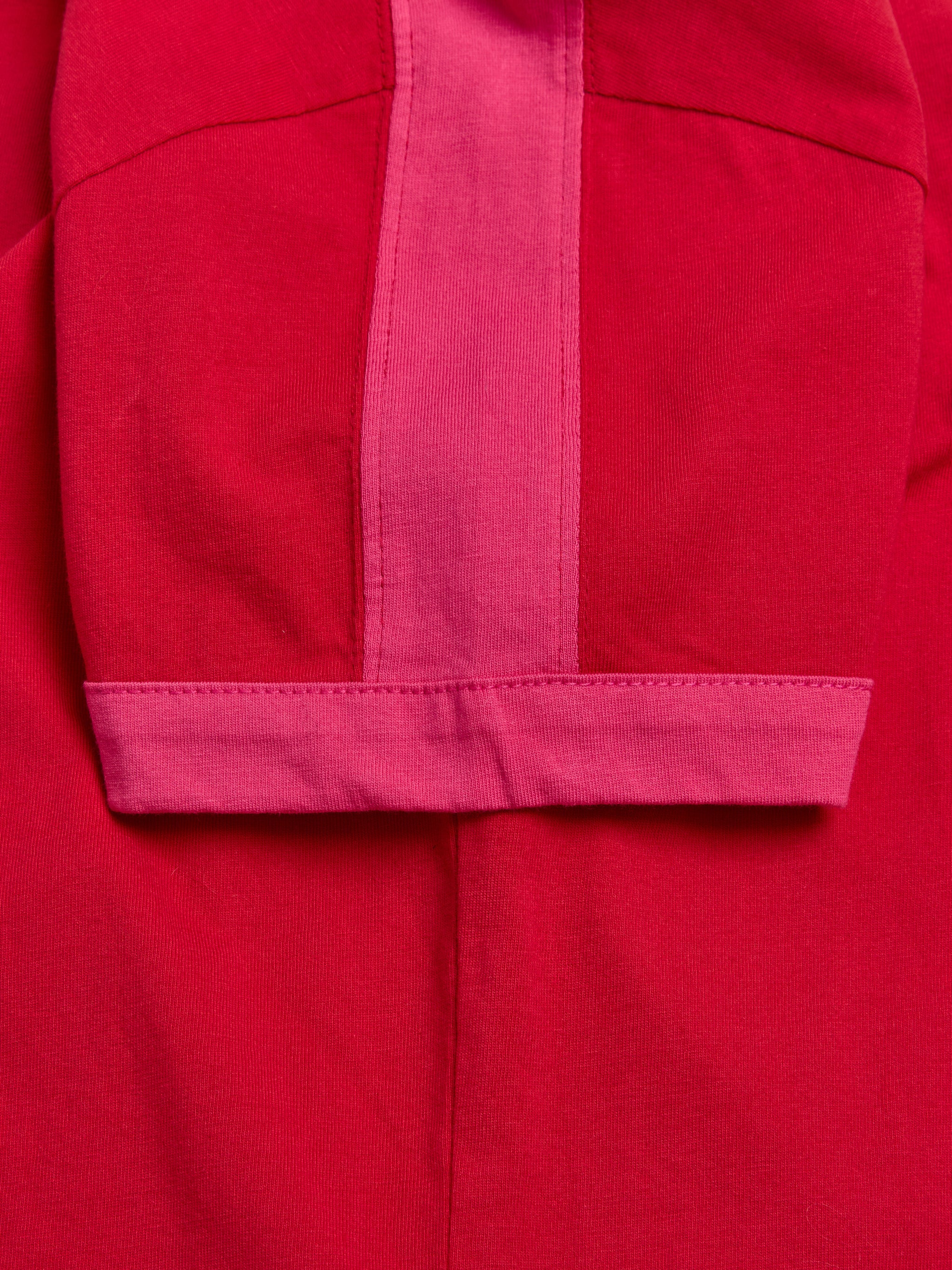 Diego T-Shirt in Red & Fuchsia