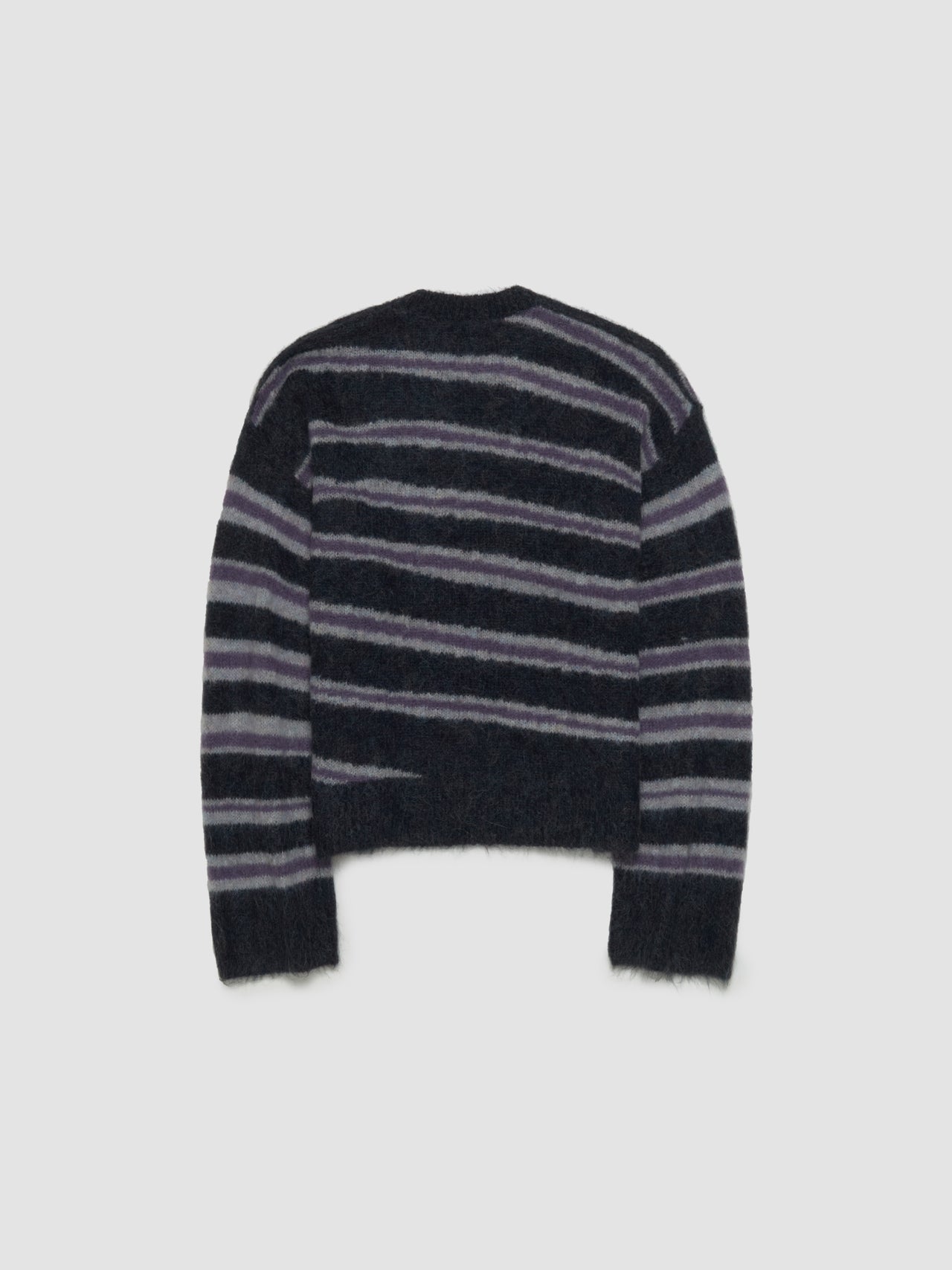 Mohair Blend Jumper in Dark Grey Melange