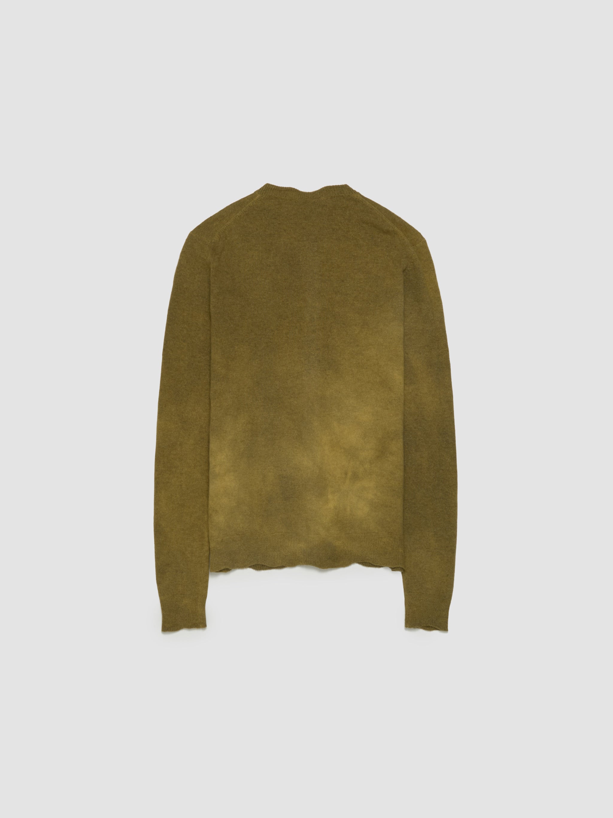 Crewneck Cardigan in Golden Brown