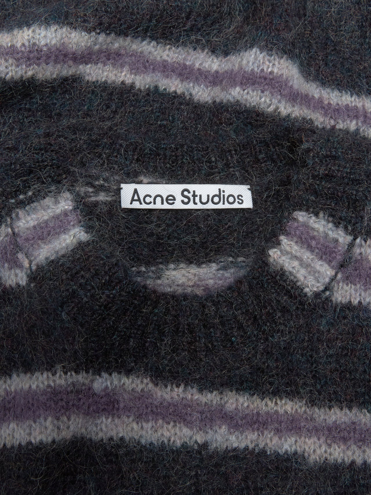 Mohair Blend Jumper in Dark Grey Melange